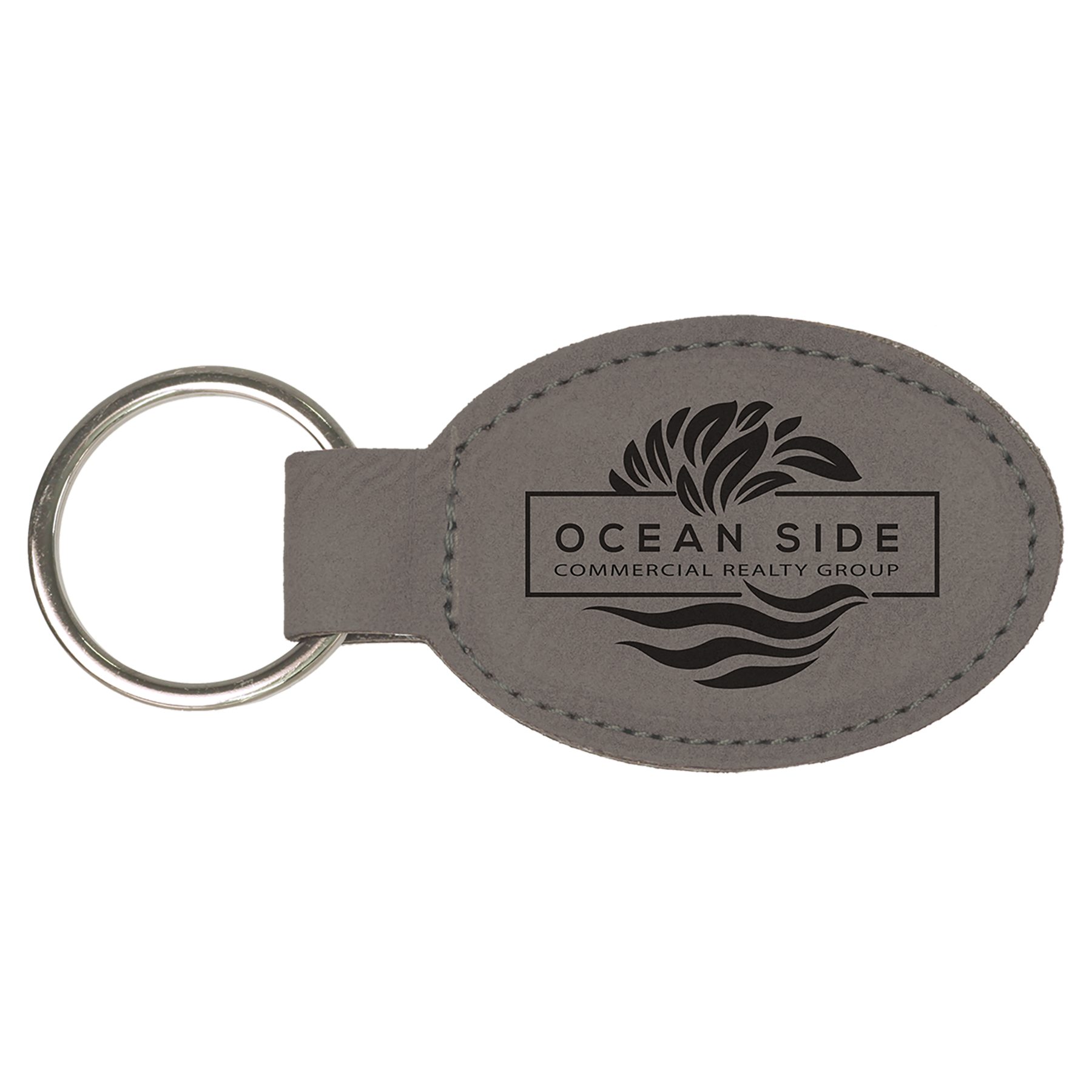 Laserable Leatherette Keychain