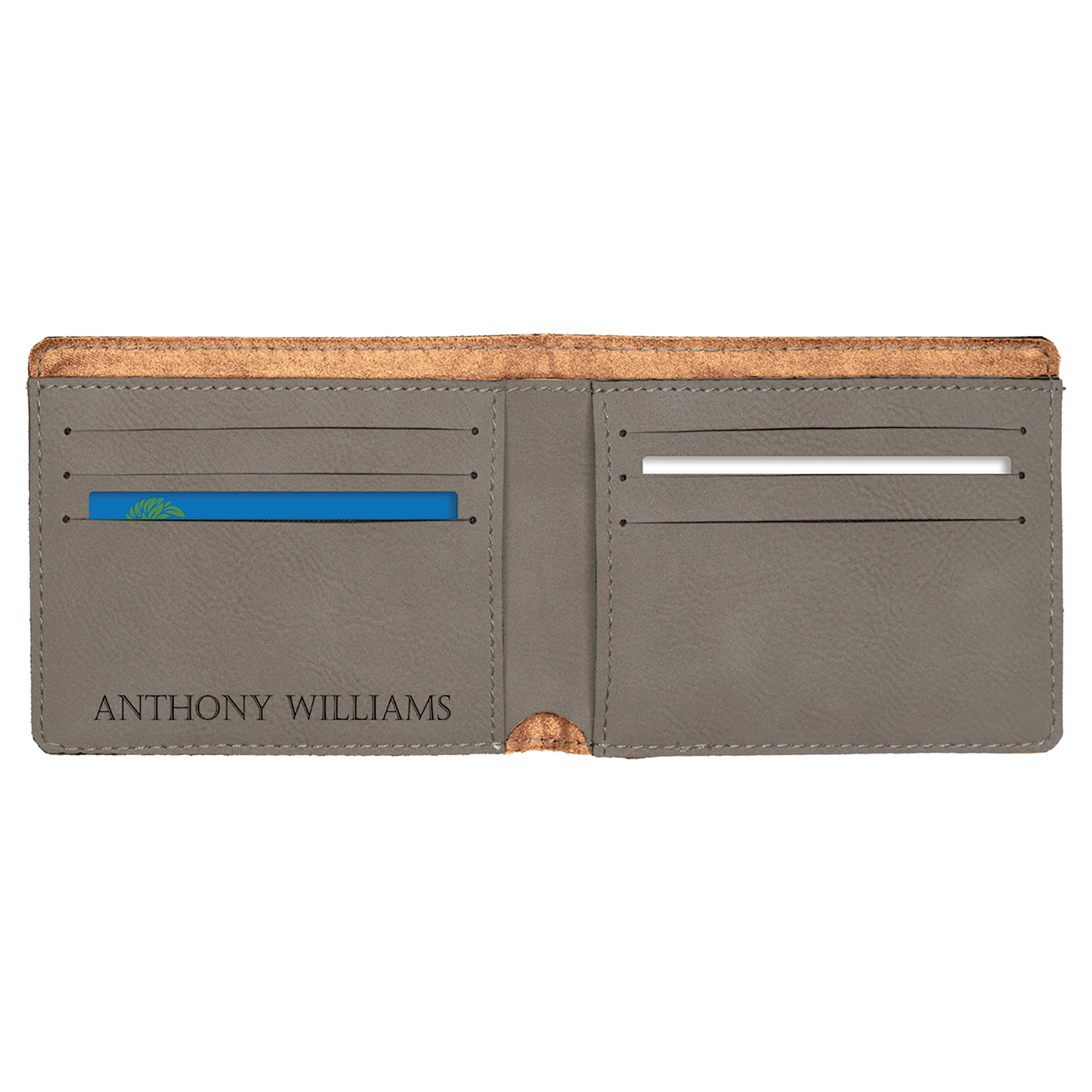 Leatherette Bi-Fold Wallet