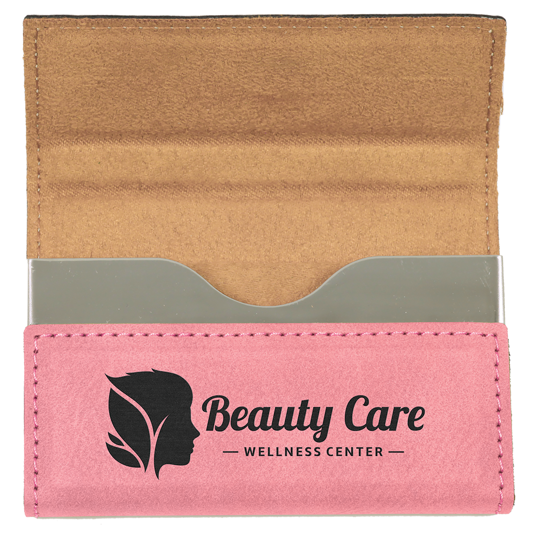 Leatherette Hard Business Card Holder