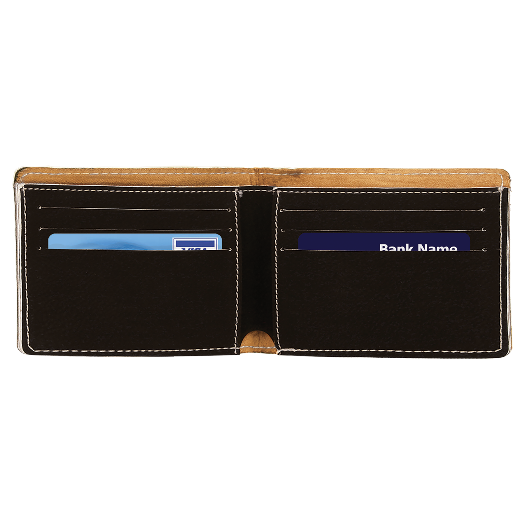 Leatherette Bi-Fold Wallet