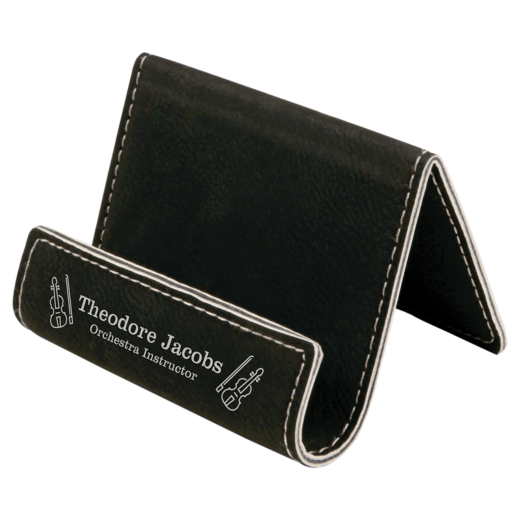 Laserable Leatherette Holder/Easels