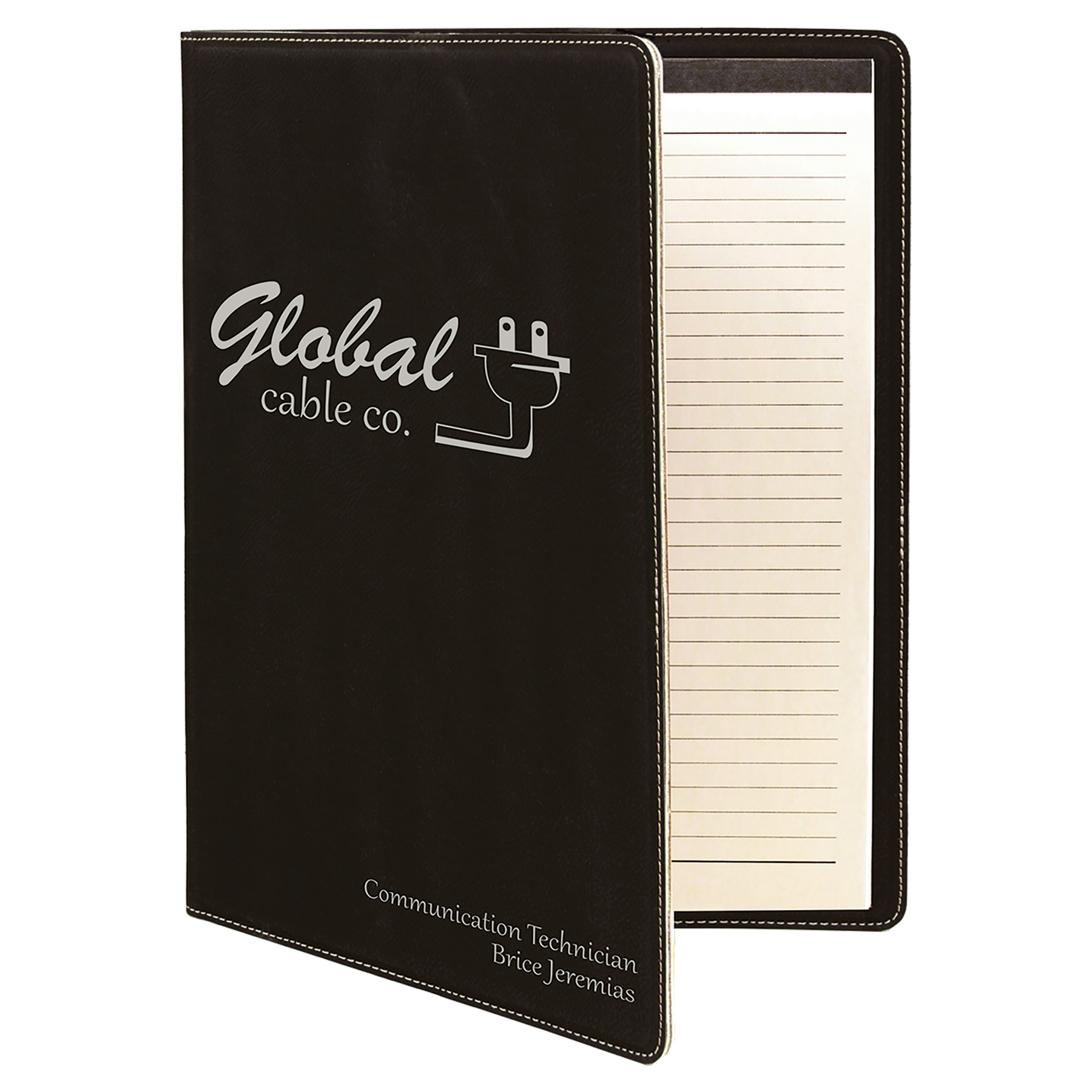 Laserable Leatherette Portfolios