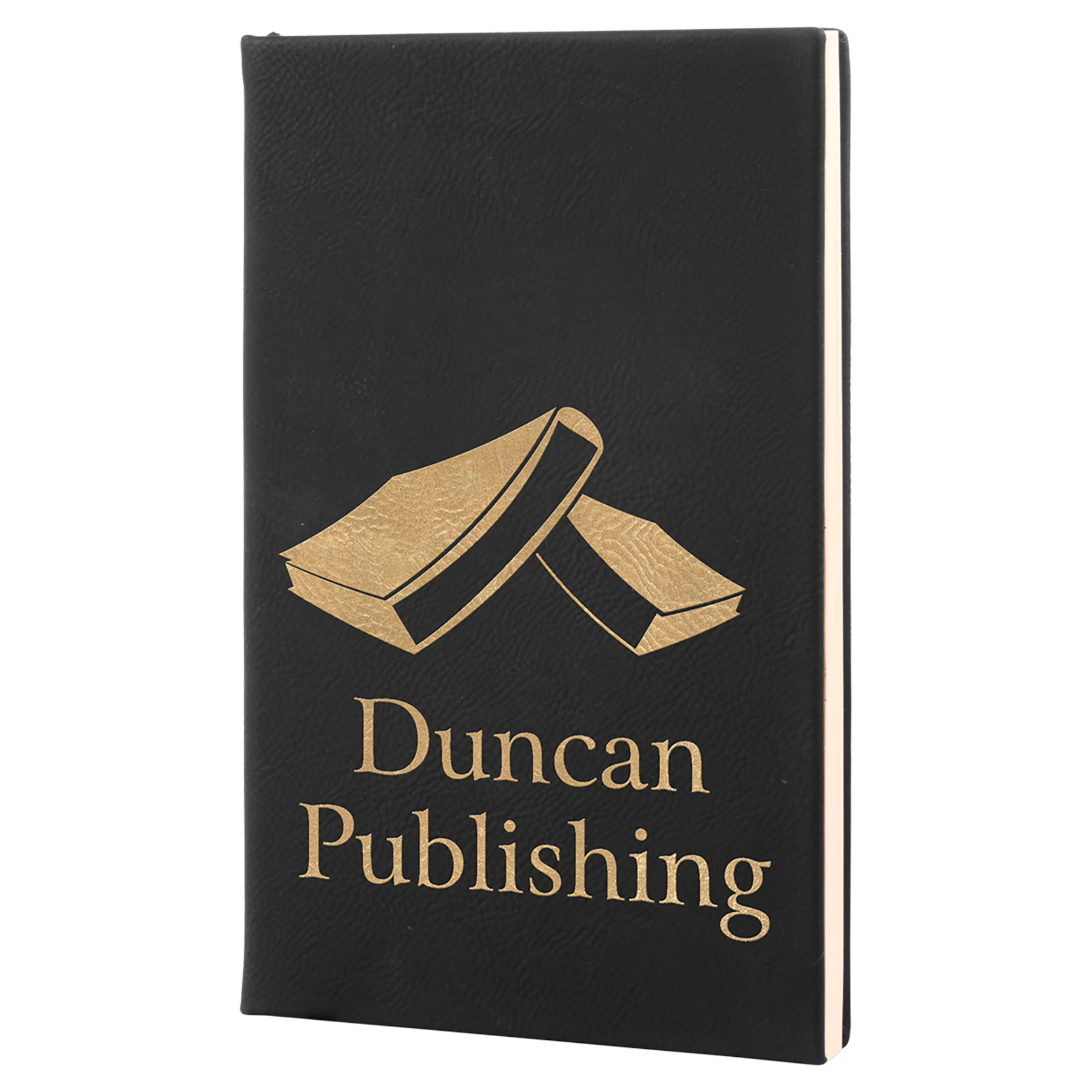 Laserable Leatherette Journal-Lined Notepad