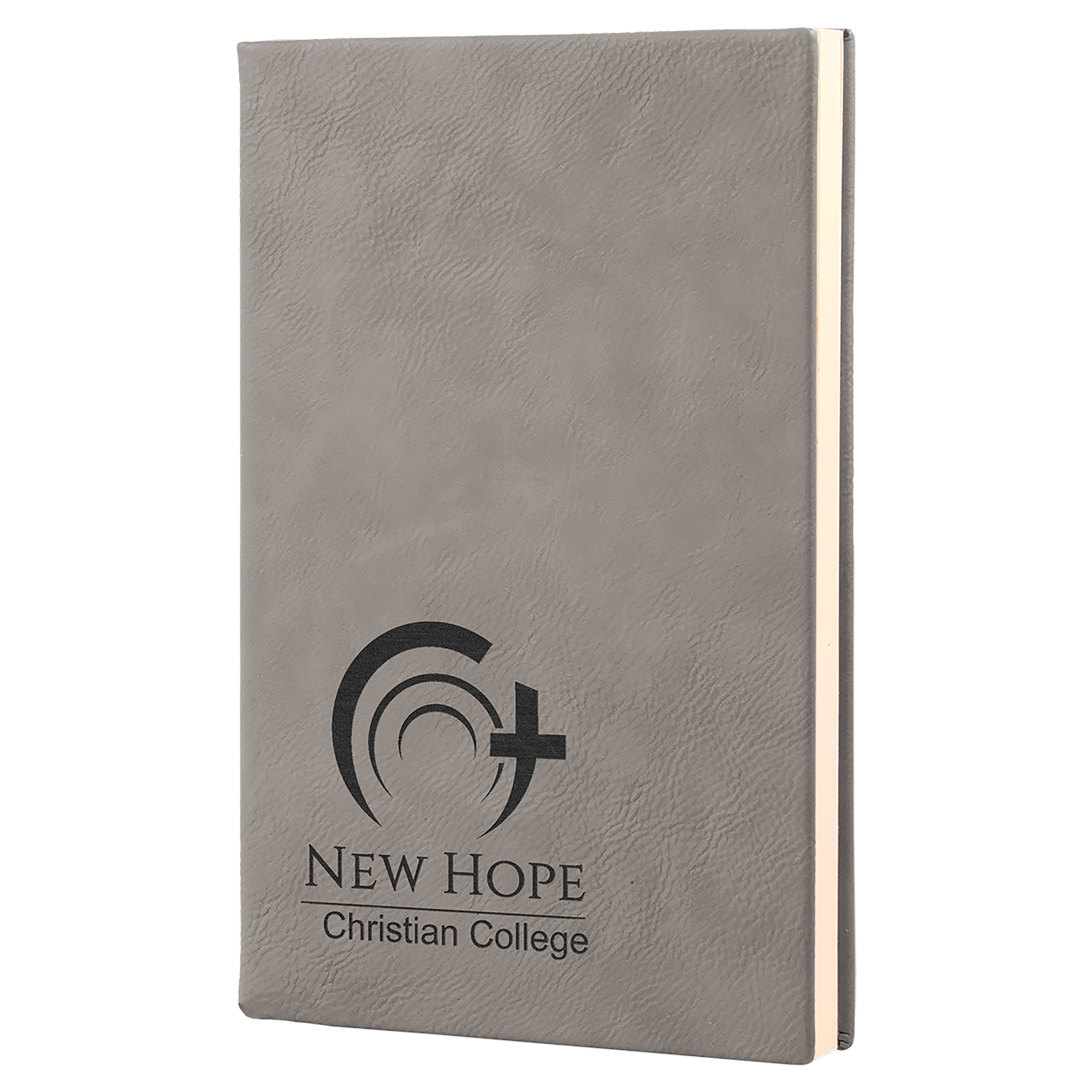 Laserable Leatherette Journal-Lined Notepad