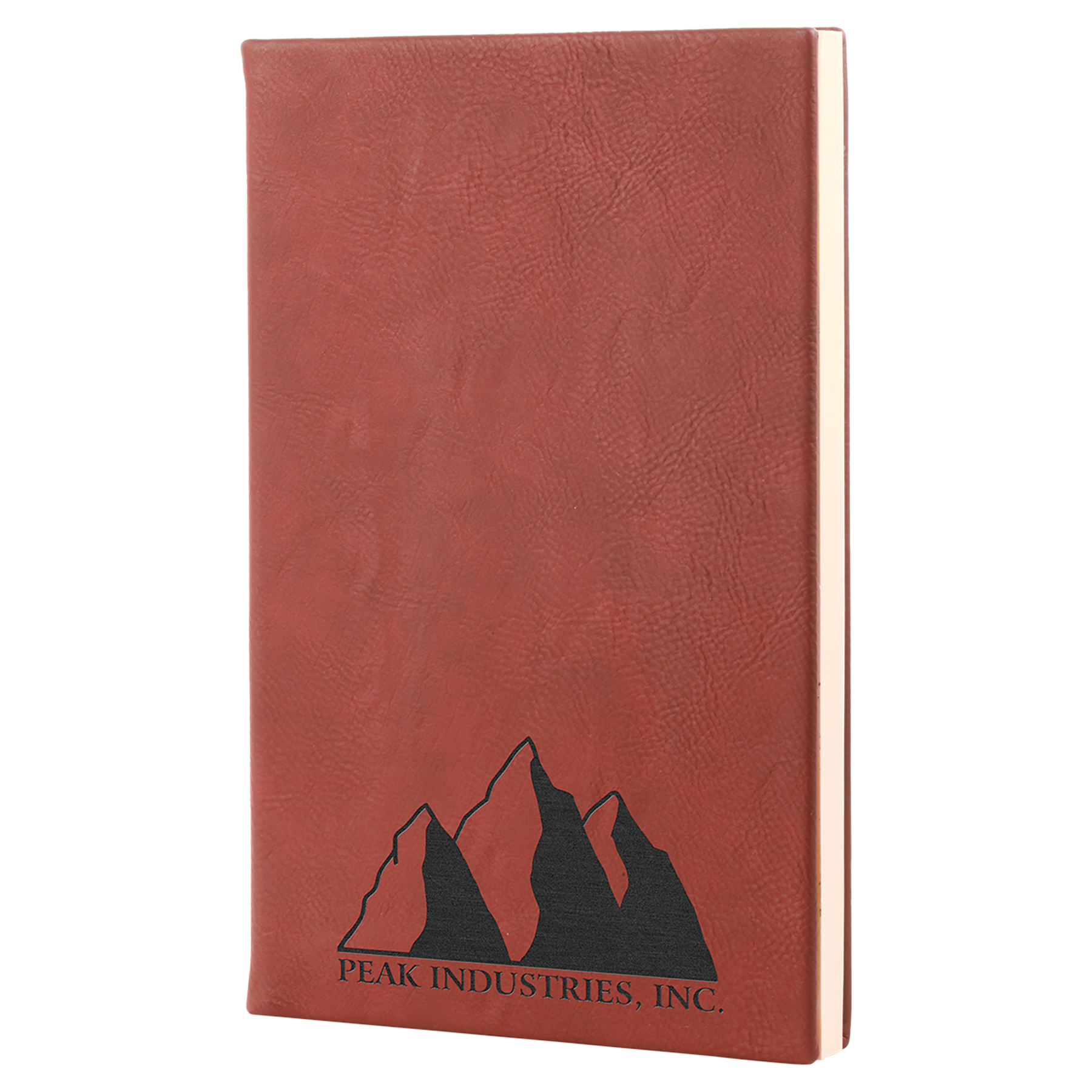 Laserable Leatherette Journal-Lined Notepad