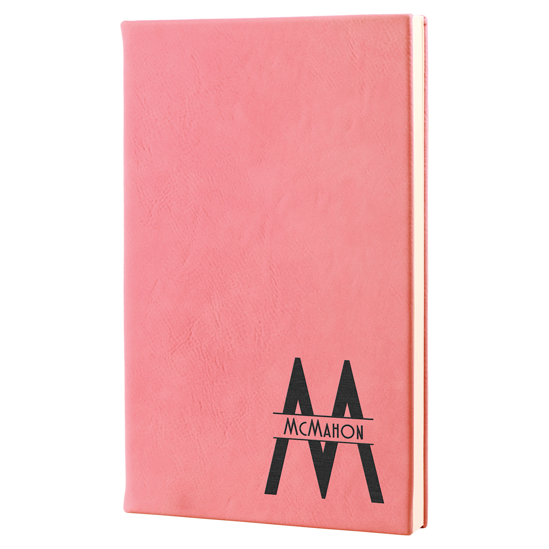 Laserable Leatherette Journal-Lined Notepad