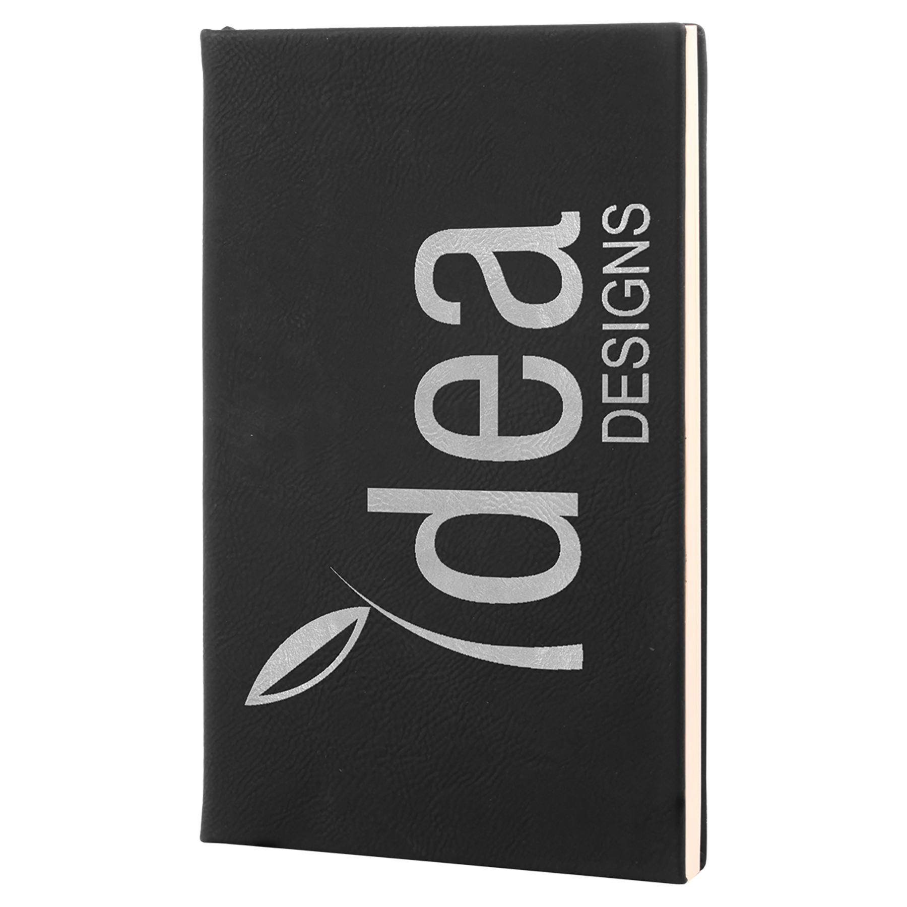 Laserable Leatherette Journal-Lined Notepad