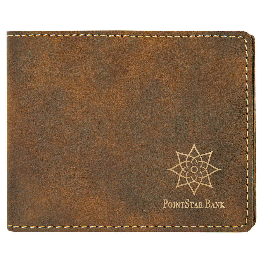 Leatherette Bi-Fold Wallet