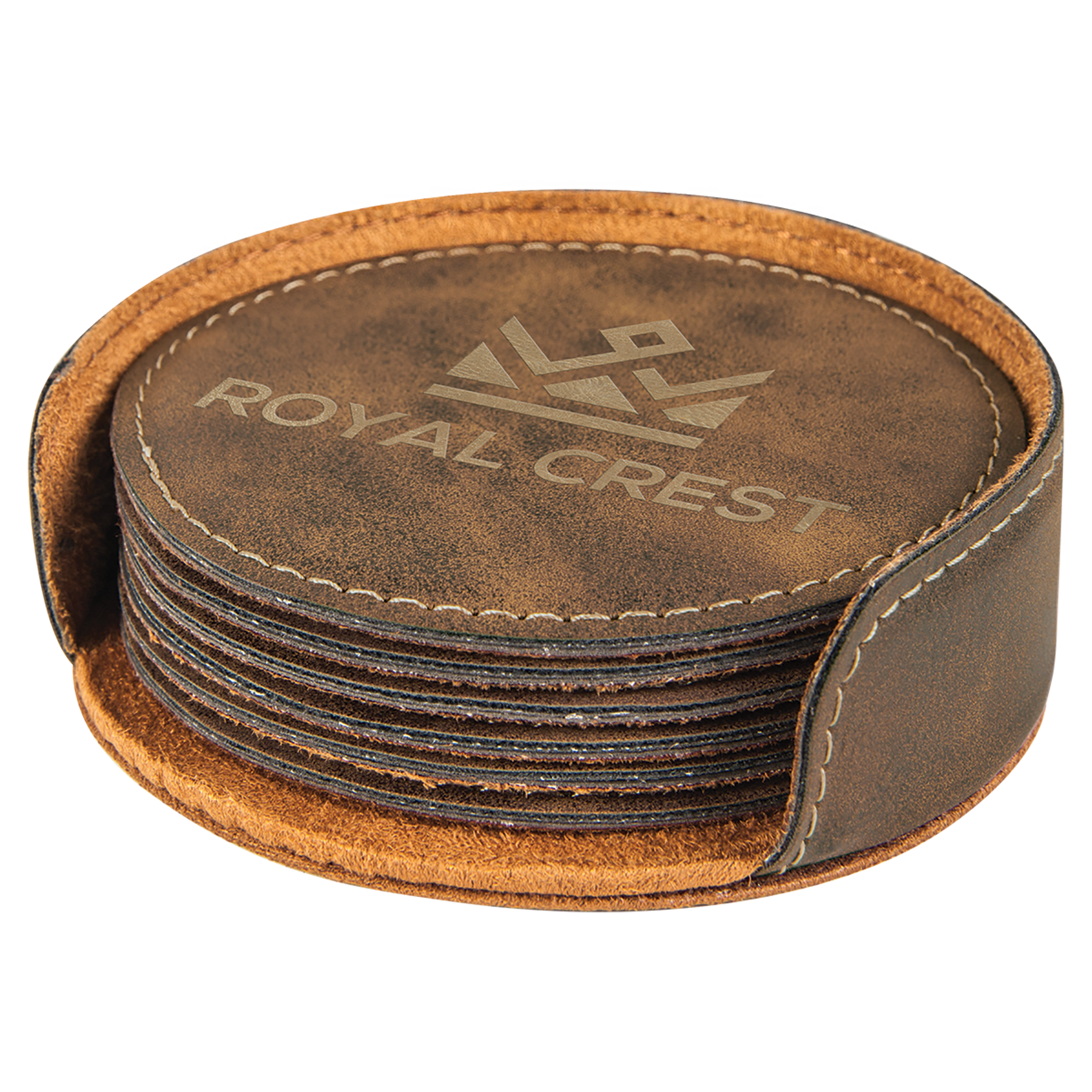 Leatherette Coaster Set
