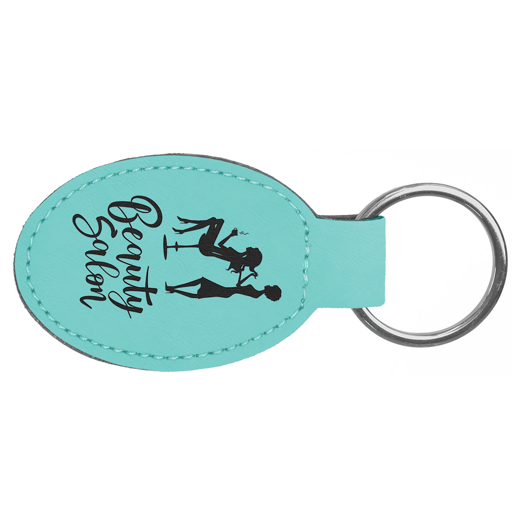 Laserable Leatherette Keychain