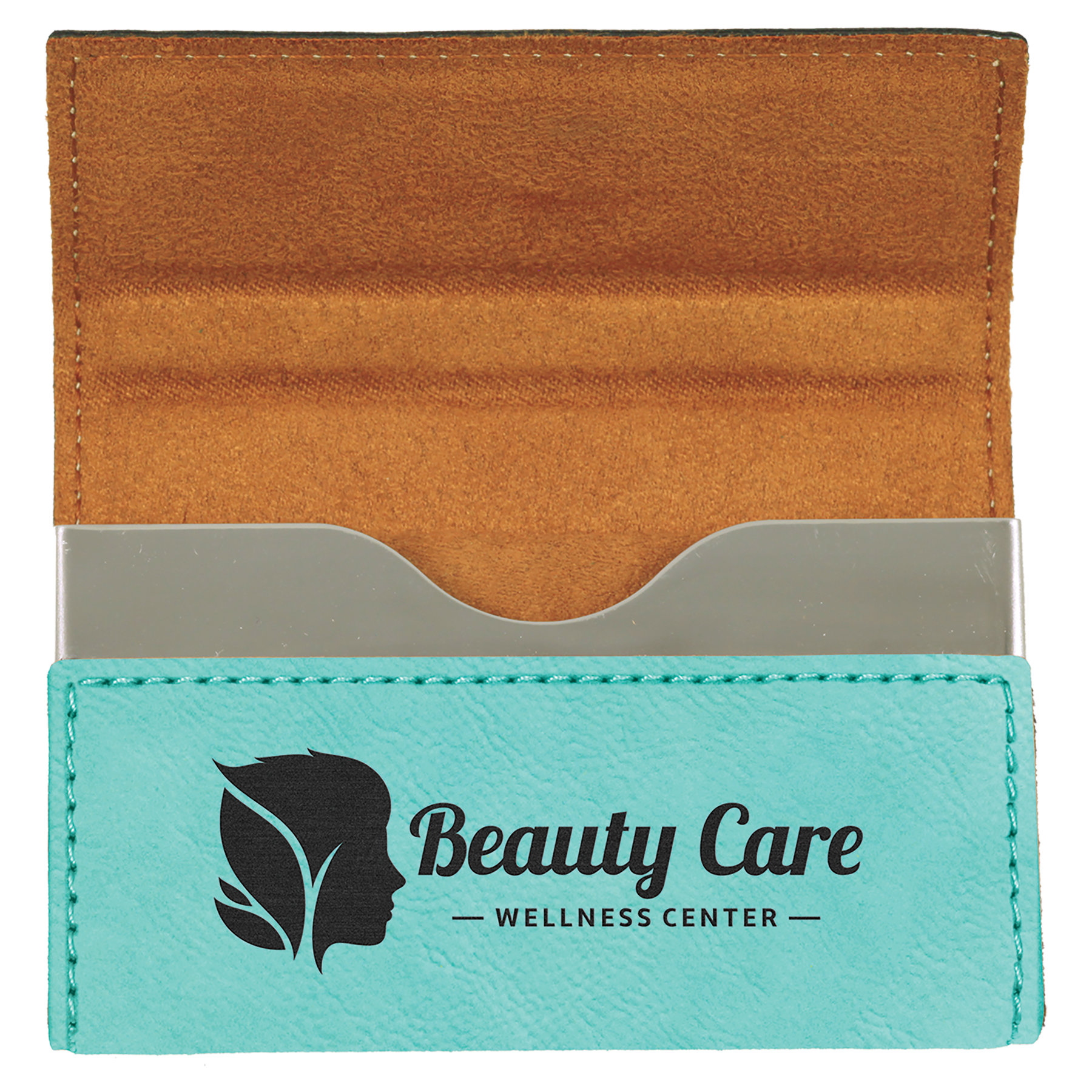 Leatherette Hard Business Card Holder