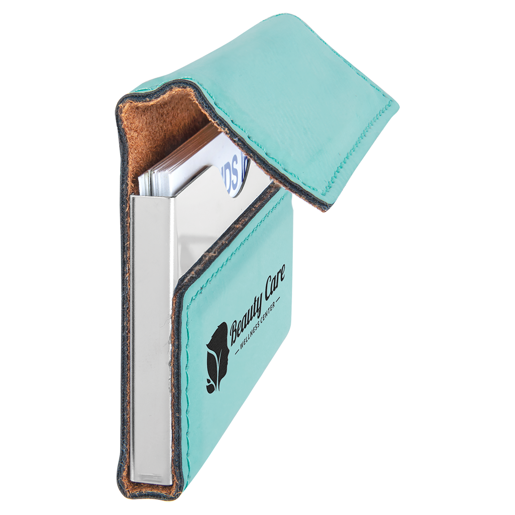 Leatherette Hard Business Card Holder