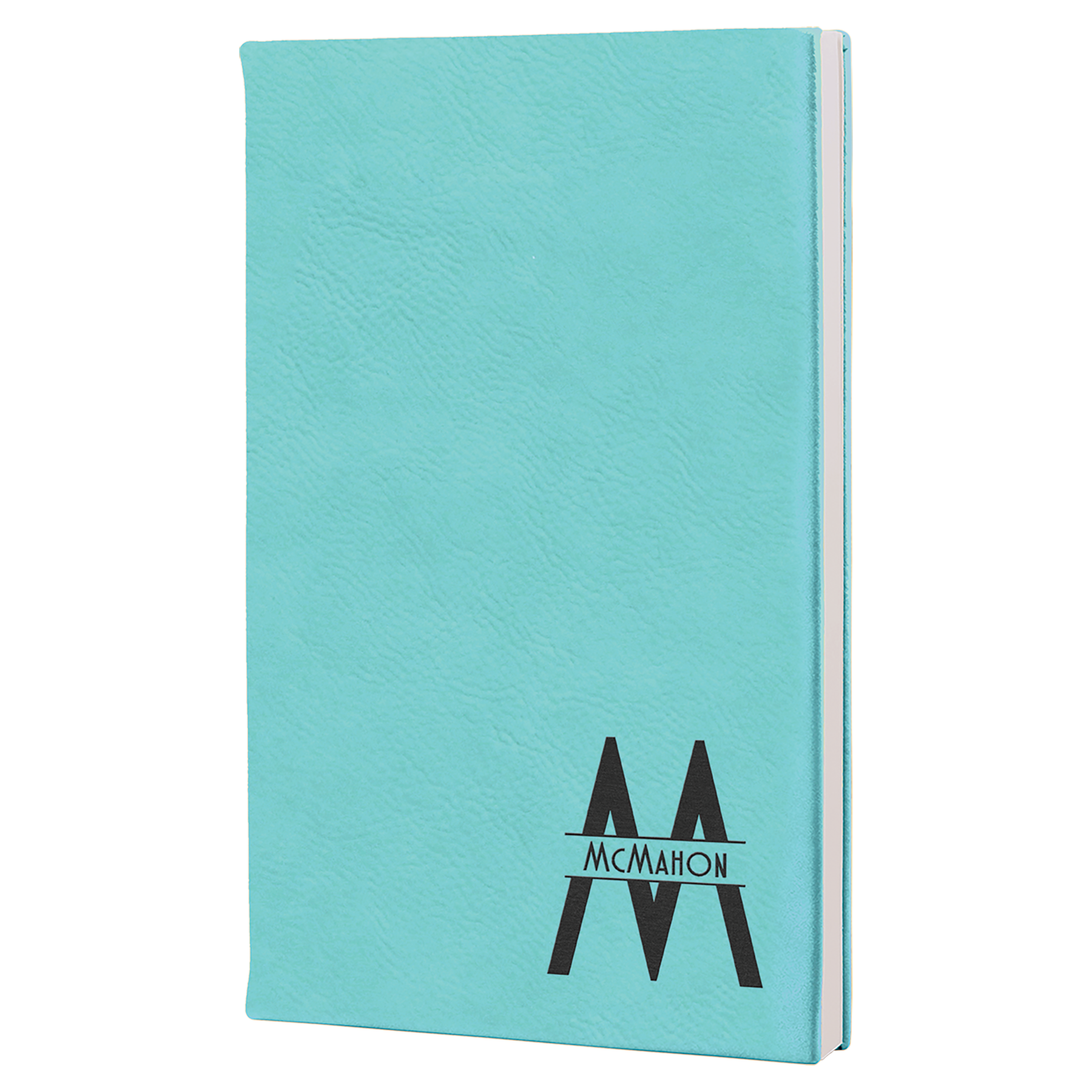 Laserable Leatherette Journal-Lined Notepad