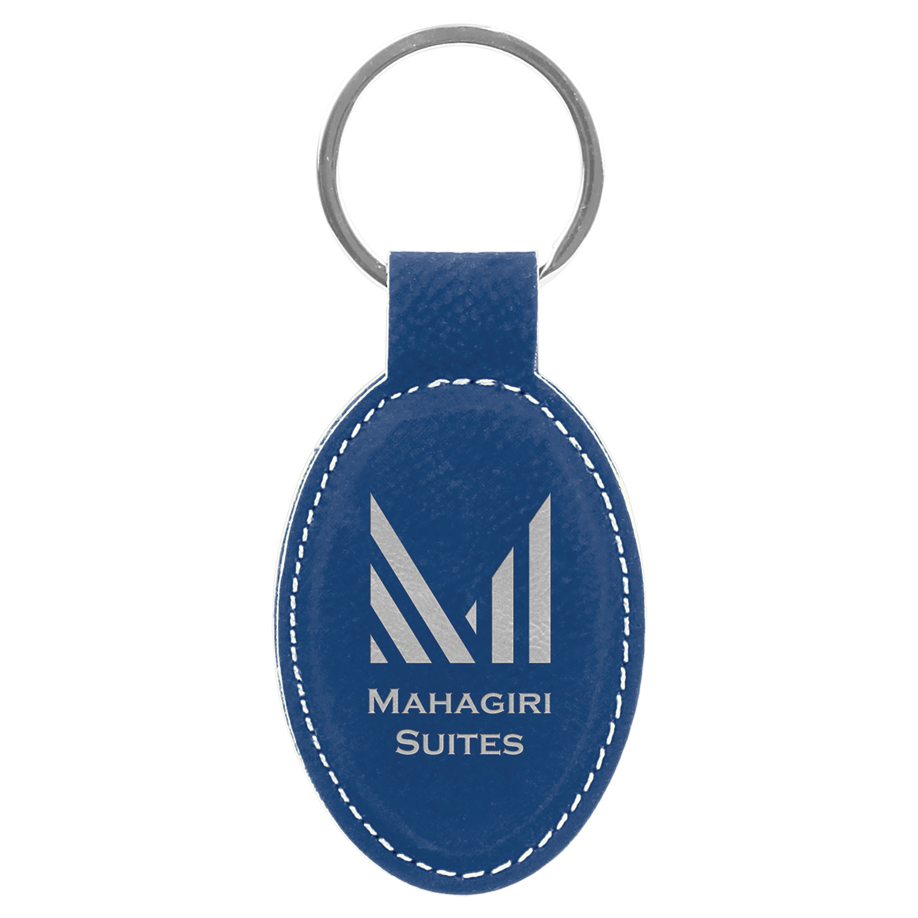 Laserable Leatherette Keychain