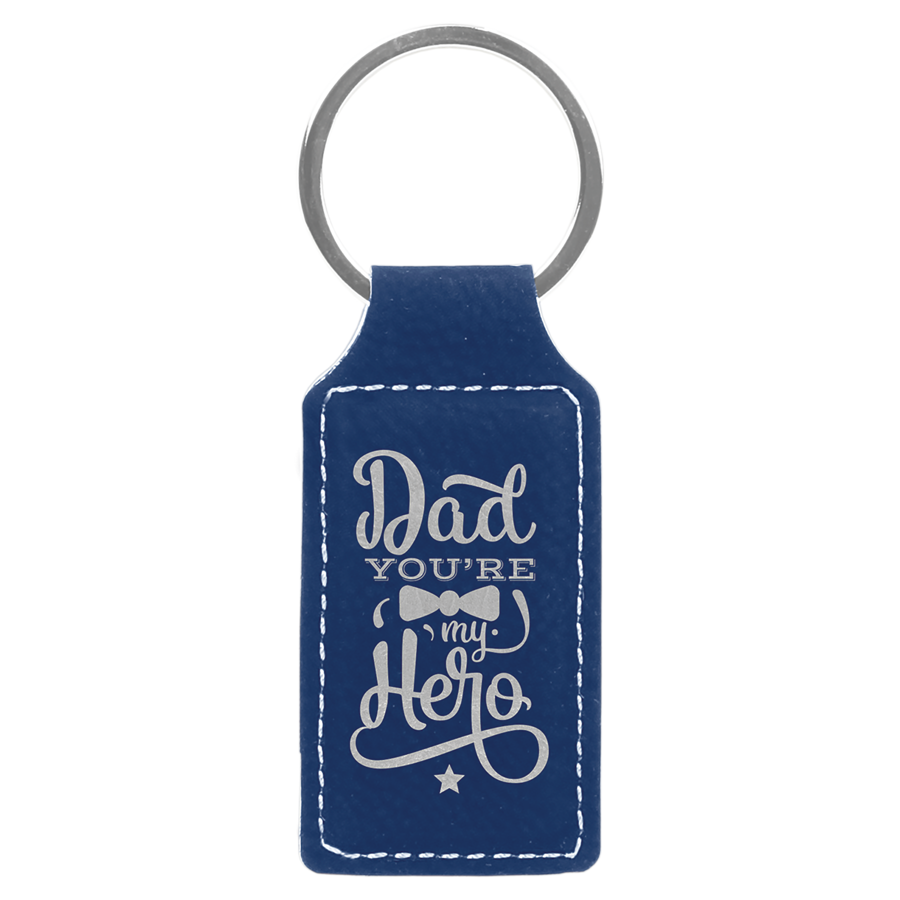 Laserable Leatherette Keychain