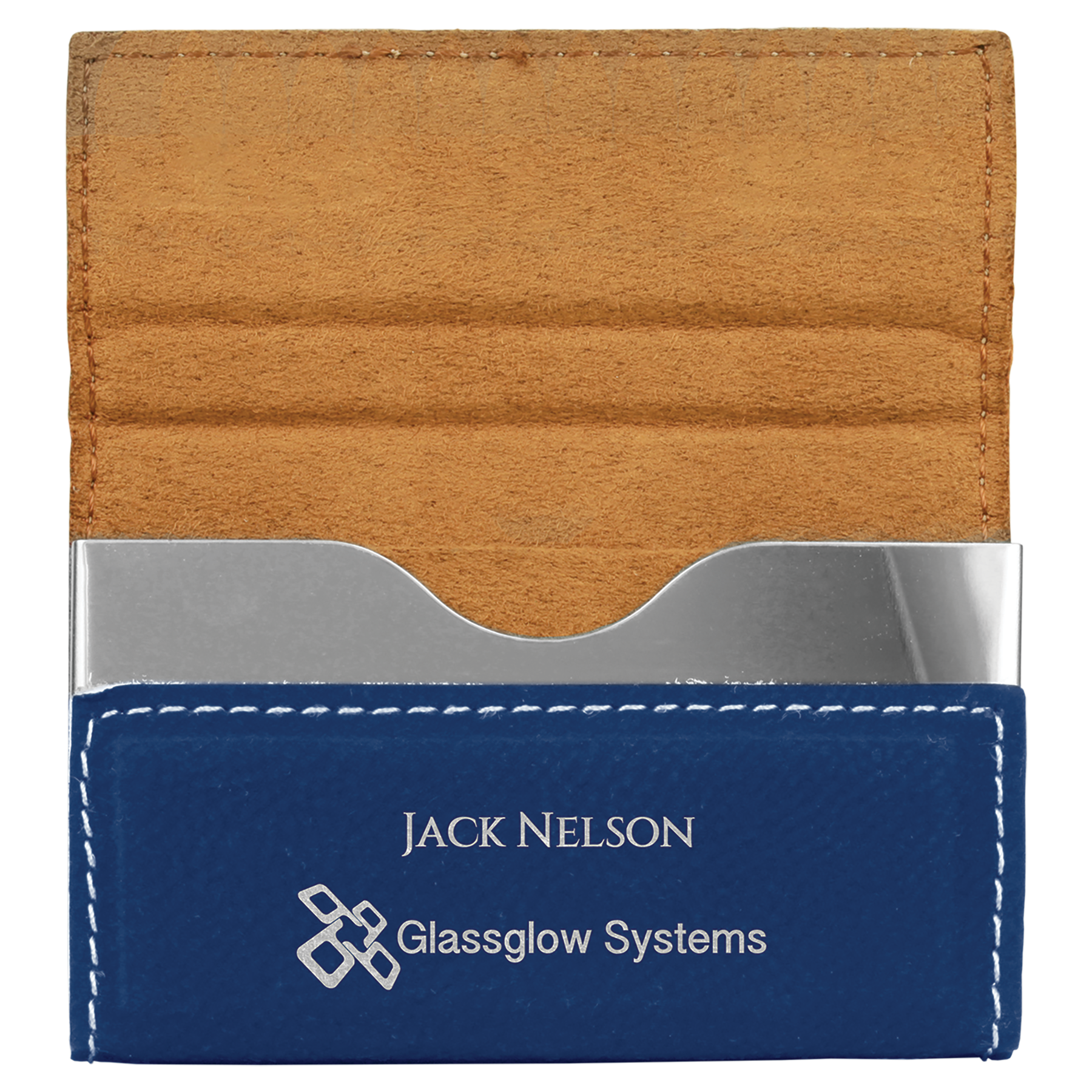 Leatherette Hard Business Card Holder