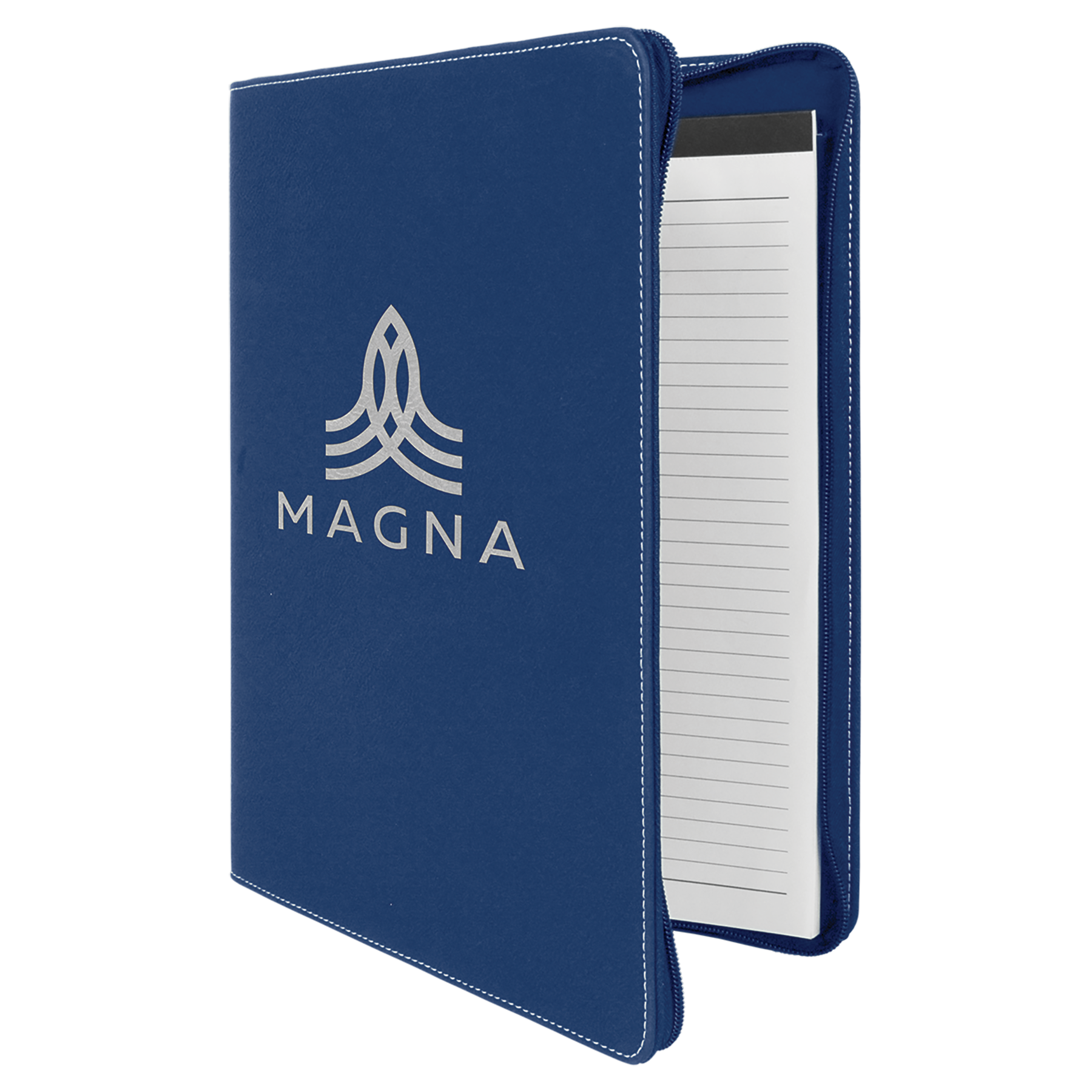 Laserable Leatherette Portfolio with Zipper