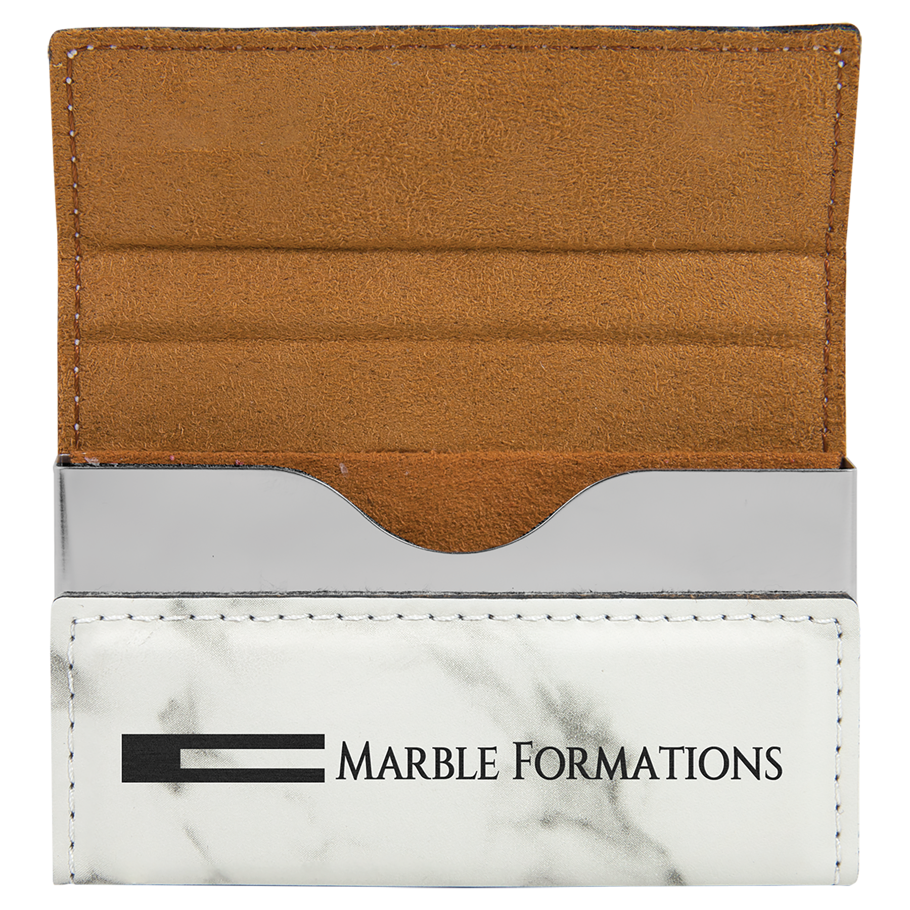 Leatherette Hard Business Card Holder