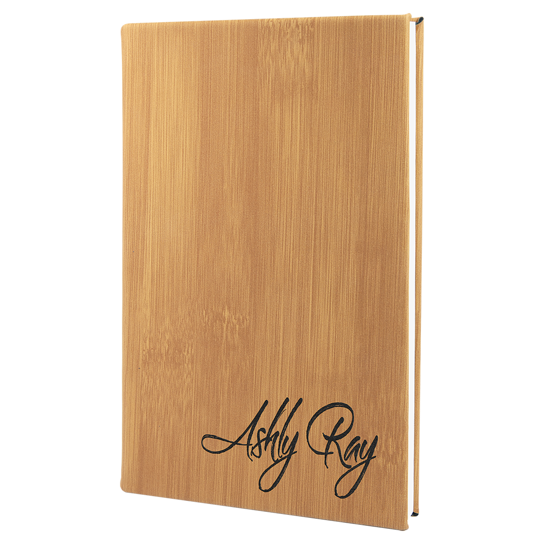 Laserable Leatherette Journal-Lined Notepad