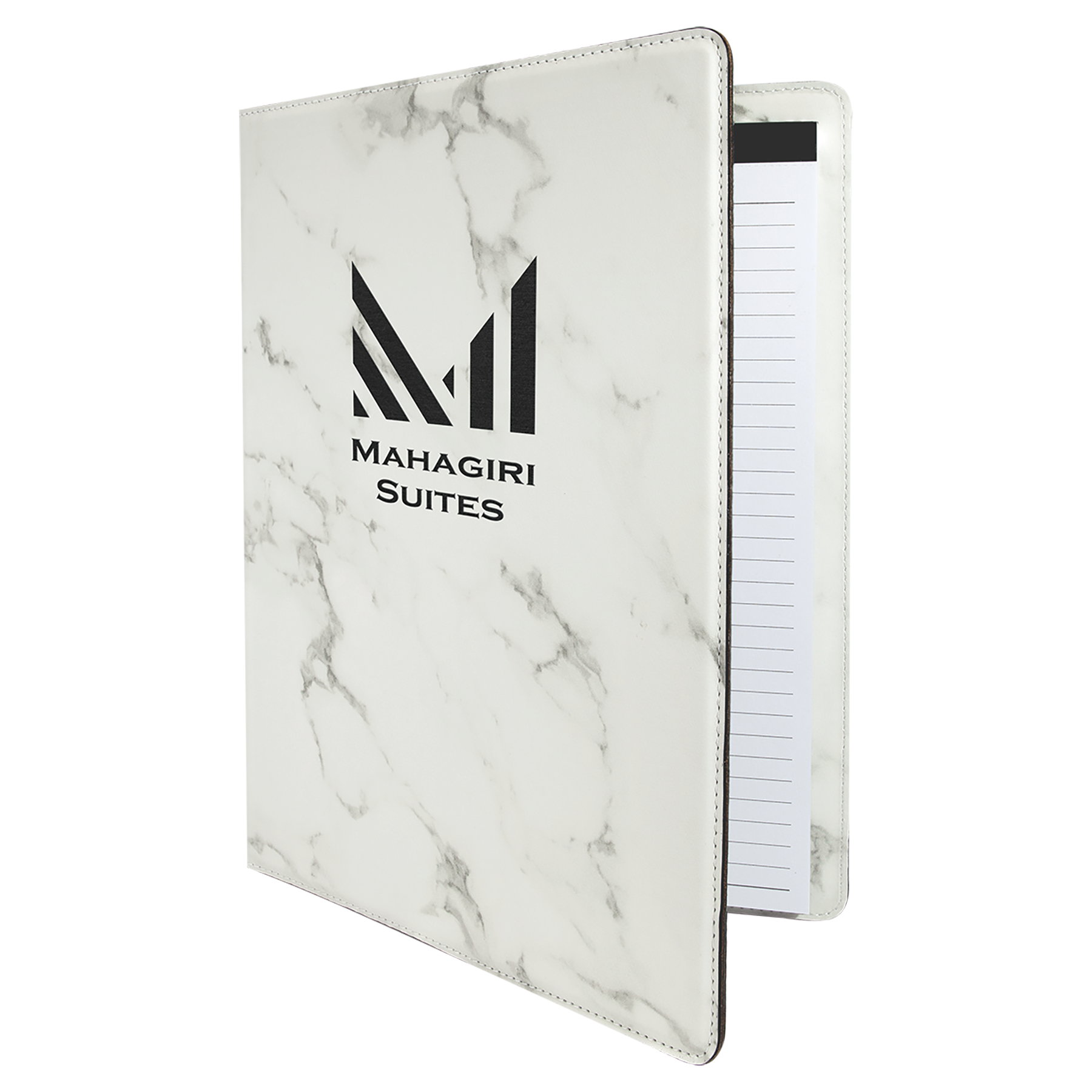 Laserable Leatherette Portfolio with Zipper