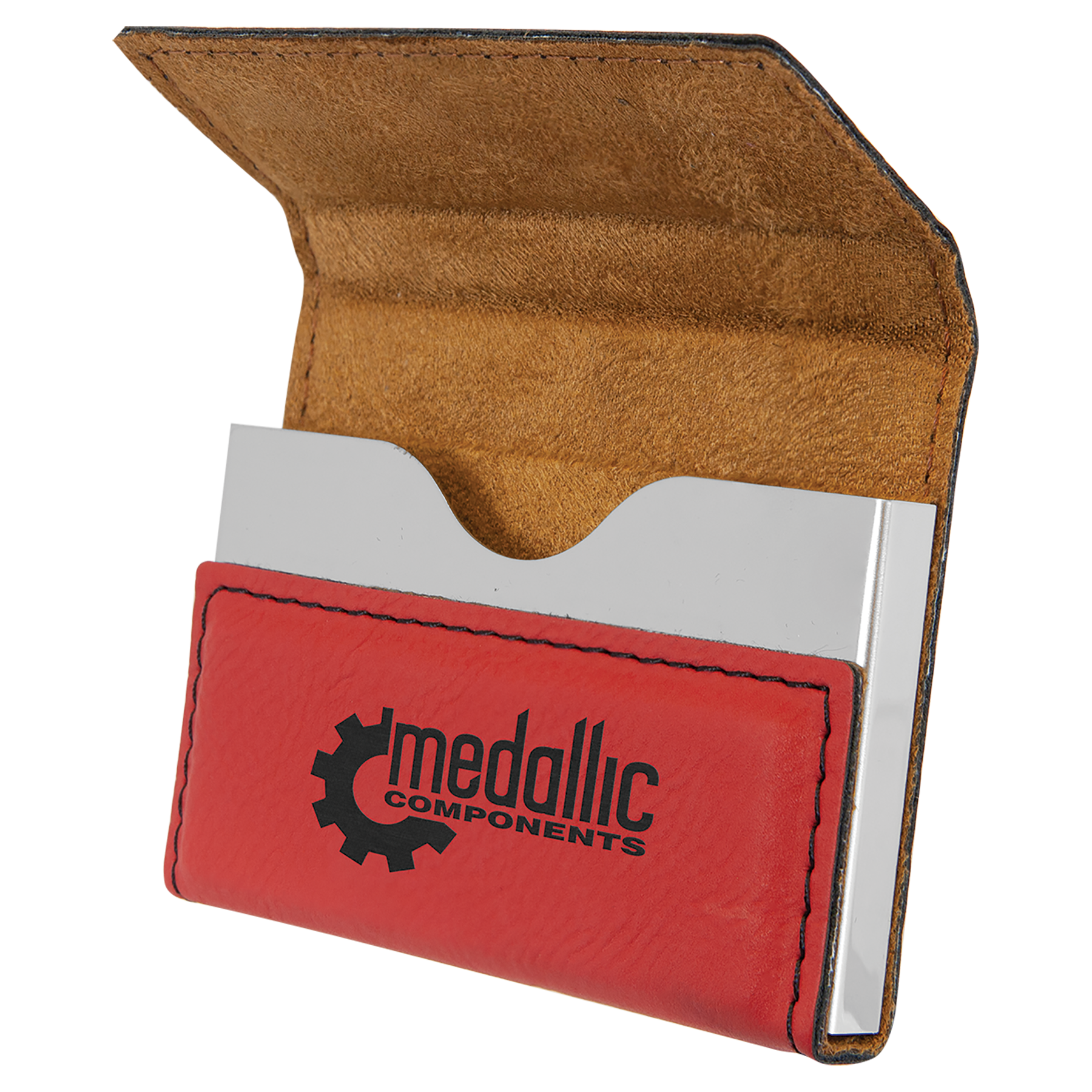 Leatherette Hard Business Card Holder