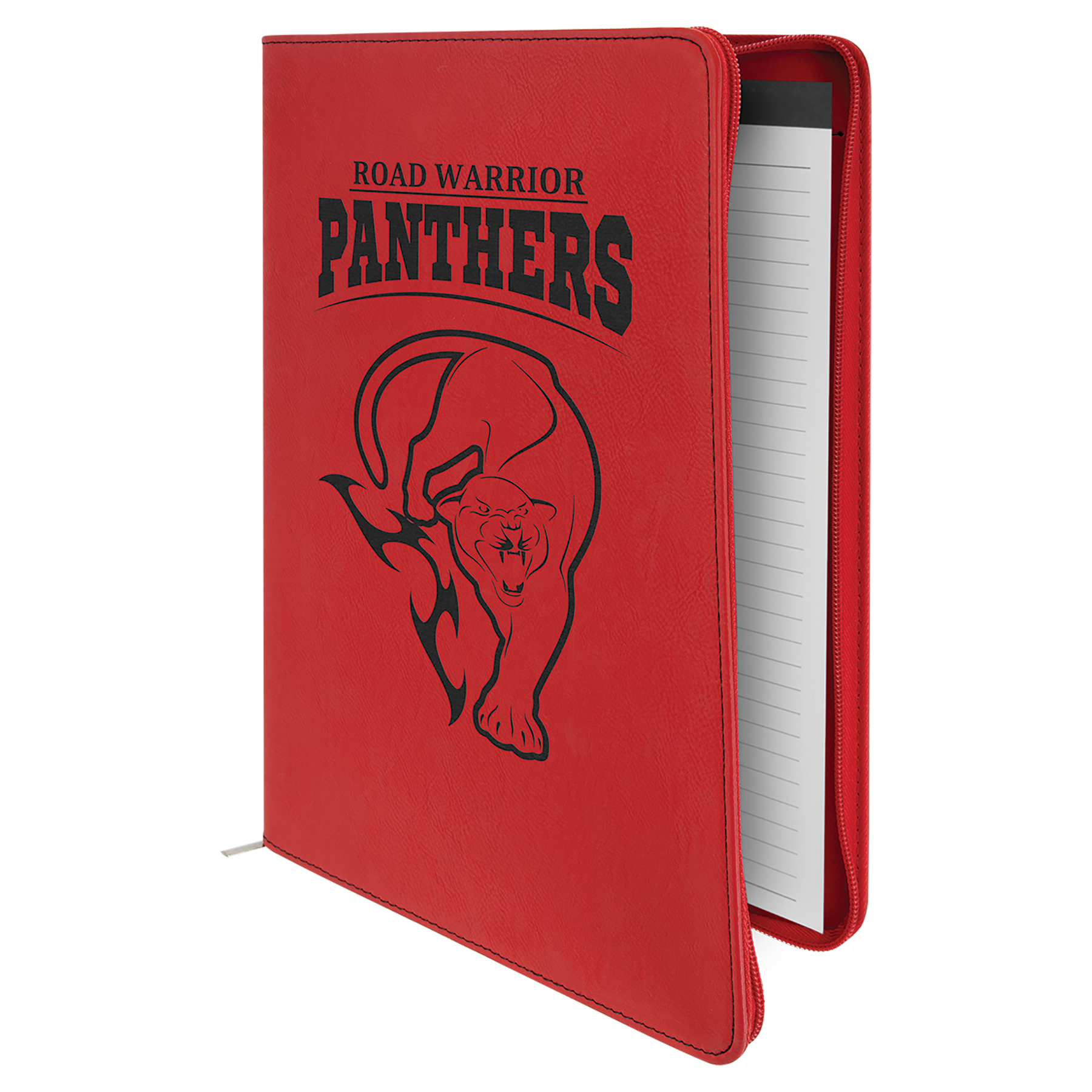 Laserable Leatherette Portfolio with Zipper