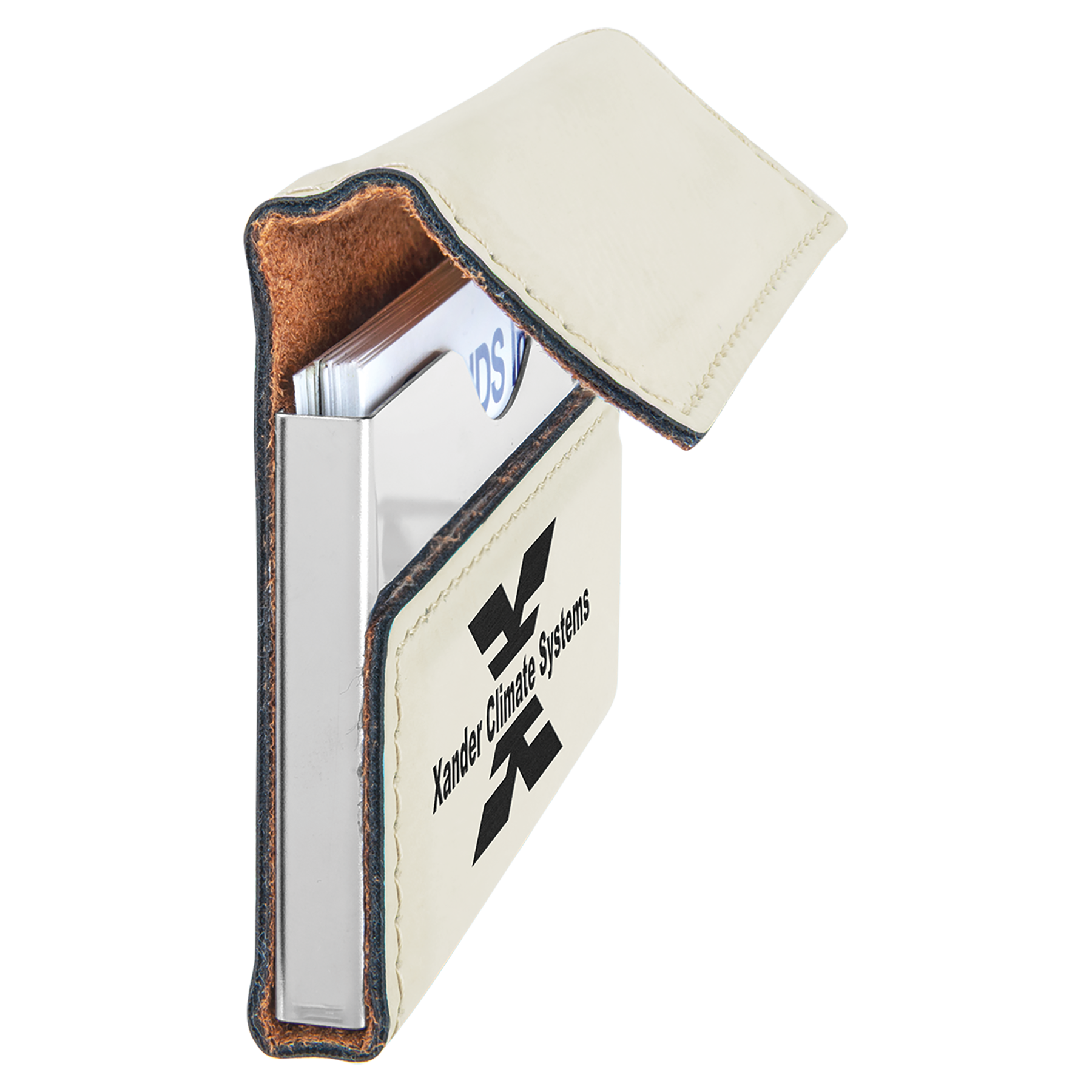 Leatherette Hard Business Card Holder