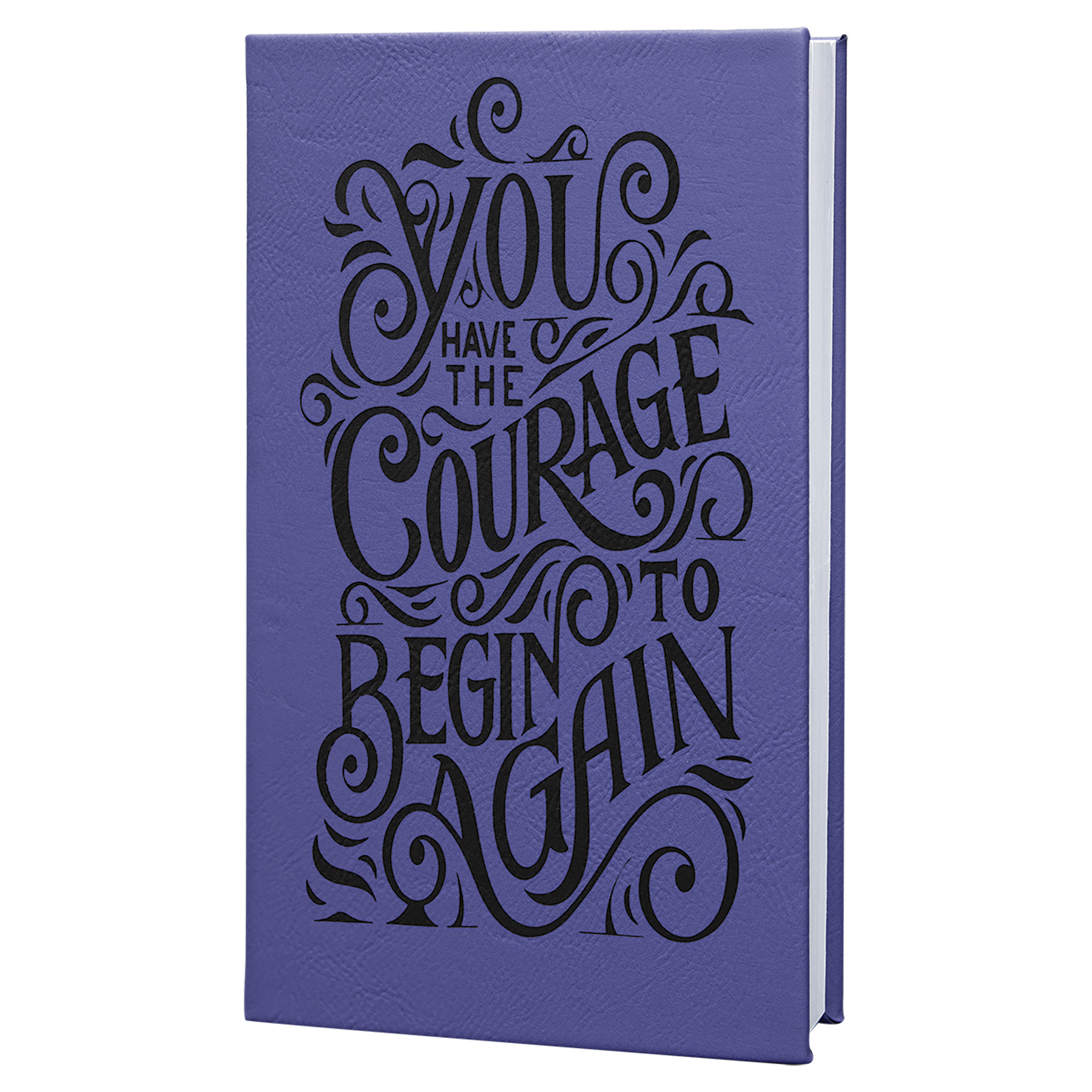 Laserable Leatherette Journal-Lined Notepad