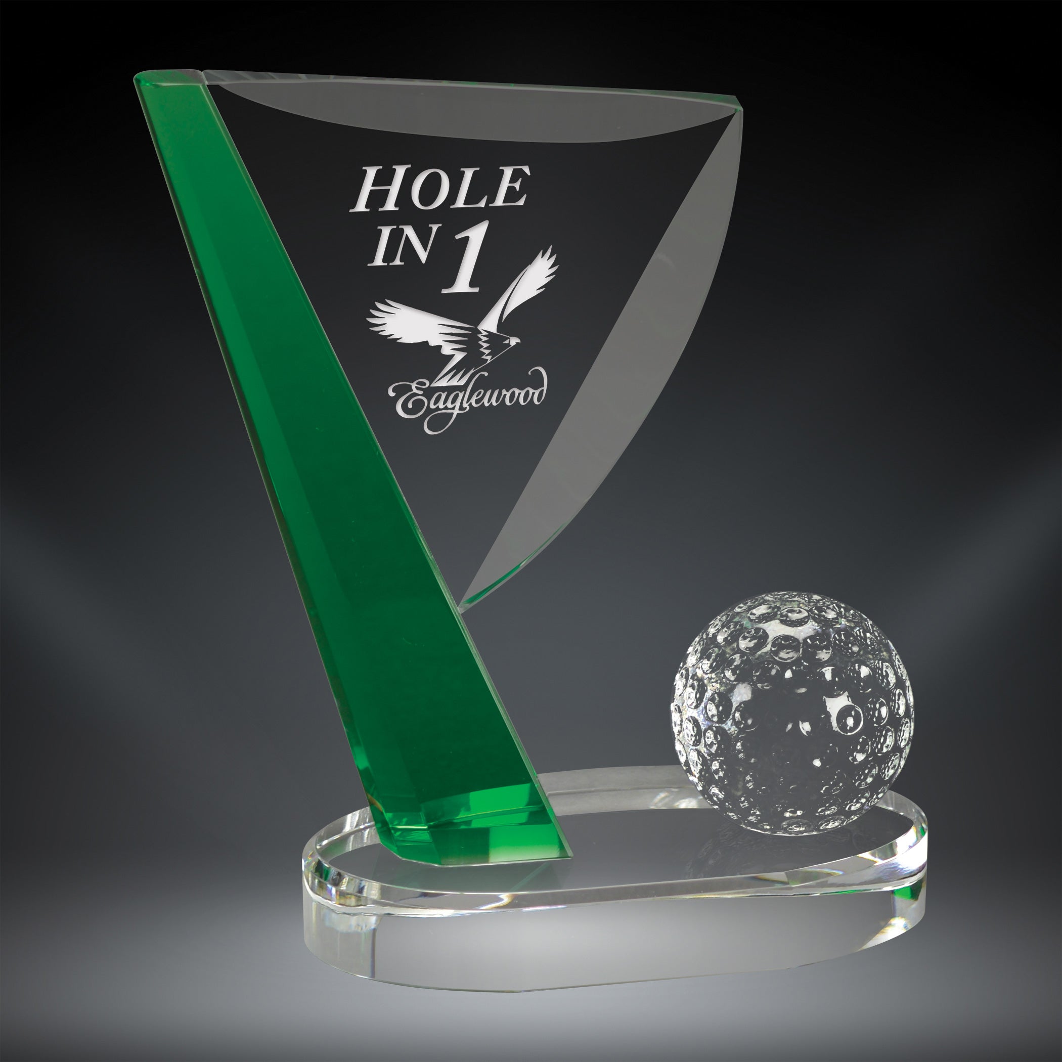 Crystal Golf Flag