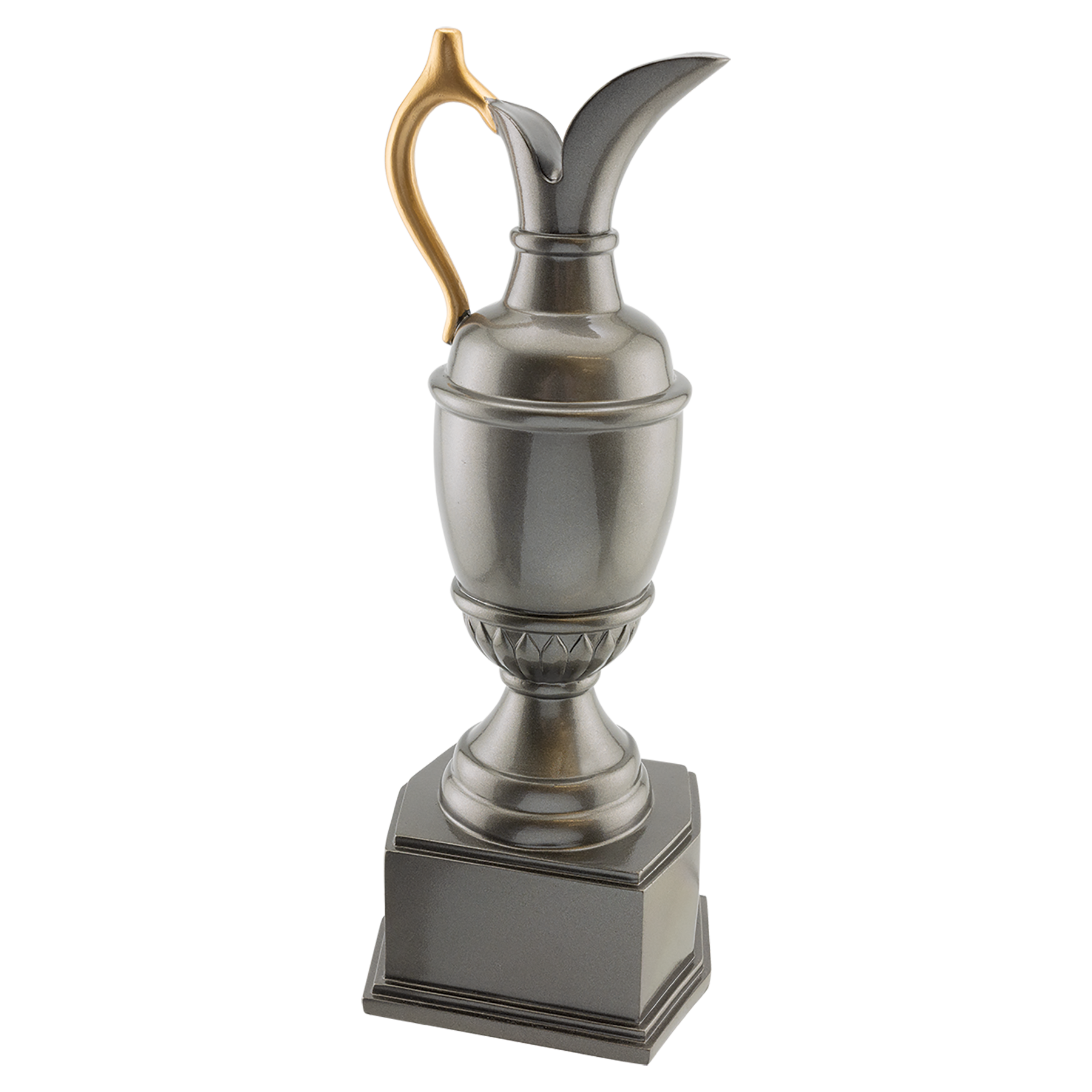 Gun Metal/Gold Golf Resin