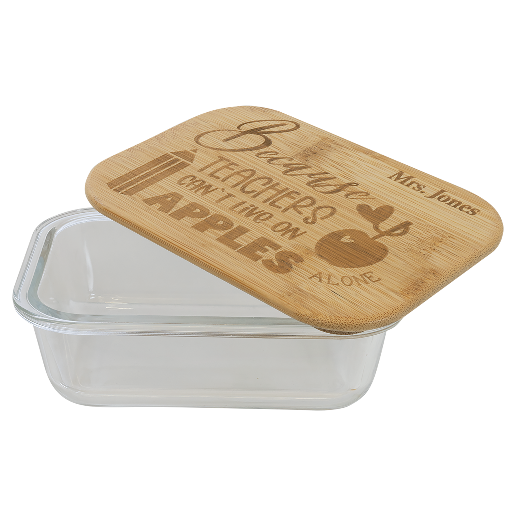 Glass Container with Bamboo Lid