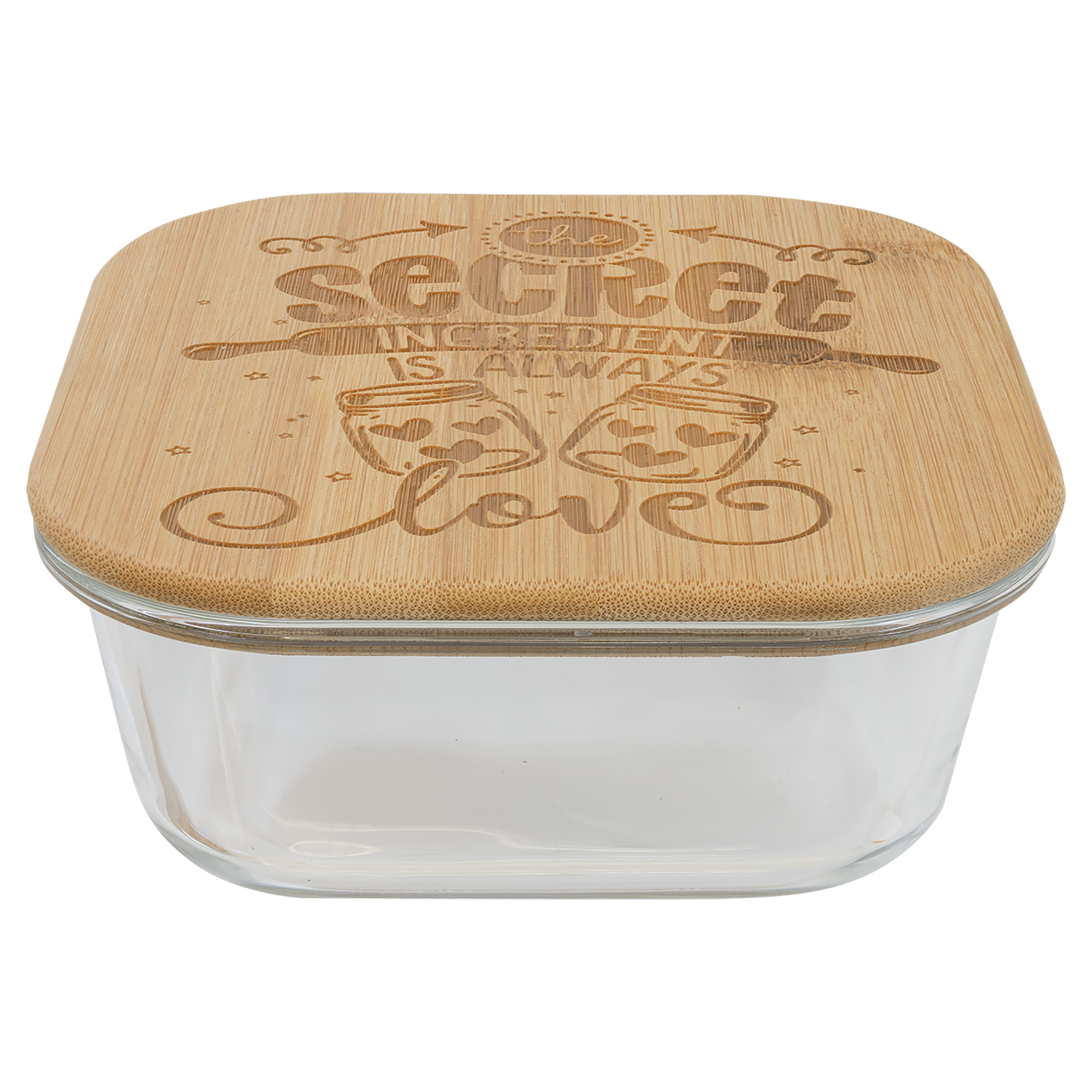 Glass Container with Bamboo Lid