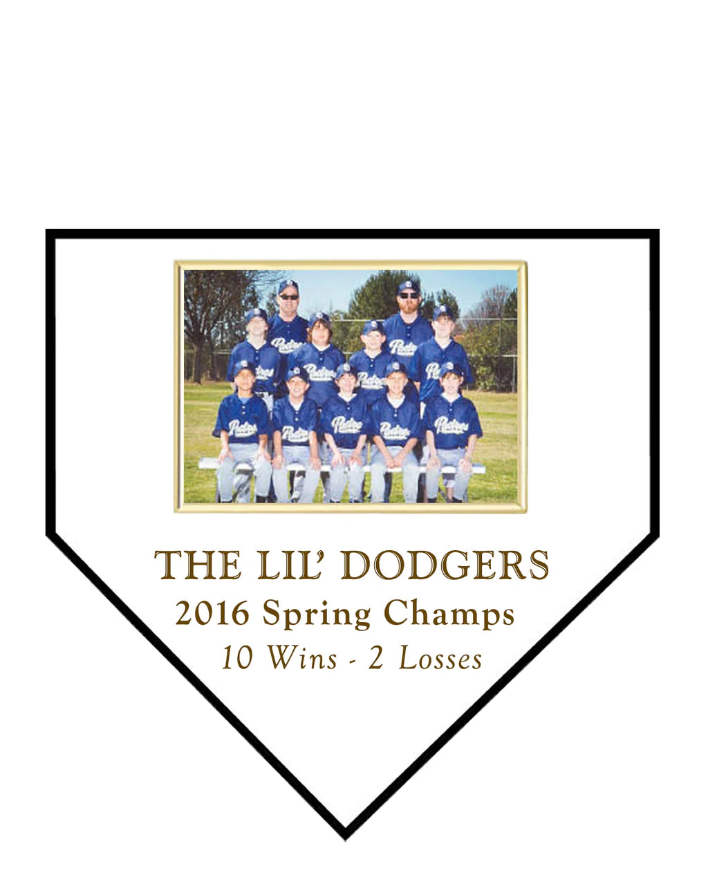 Home Plate Plaque Award