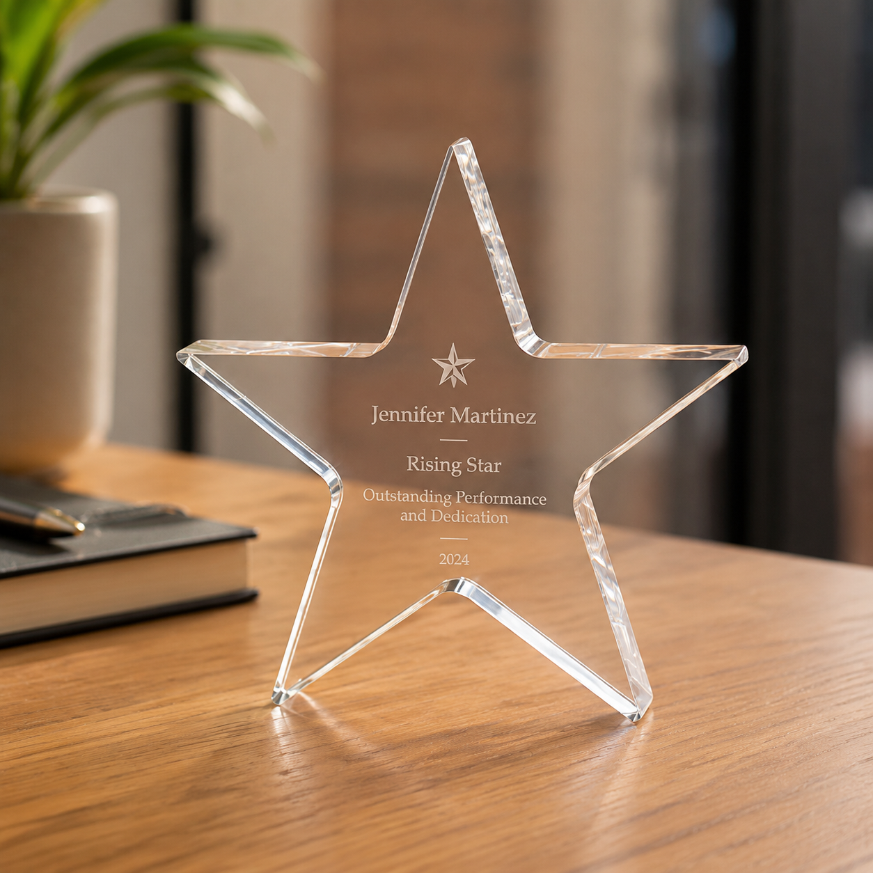 Star Performer Acrylic Paperweight