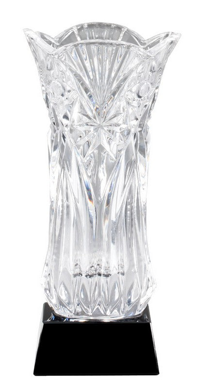 Crystal Vase on Black Base