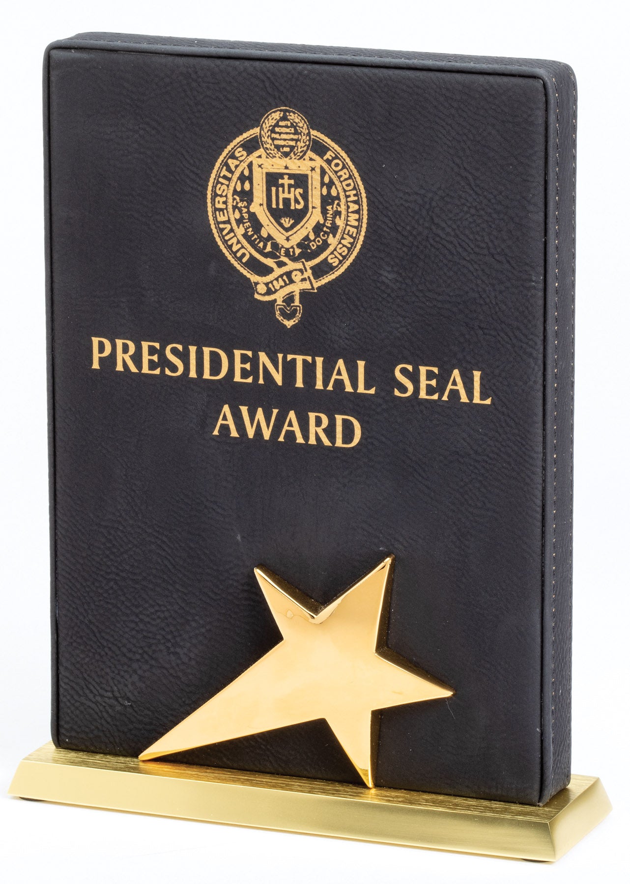 Star Leatherette Plaque Award