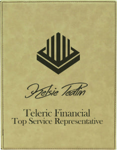 Leatherette Plaque