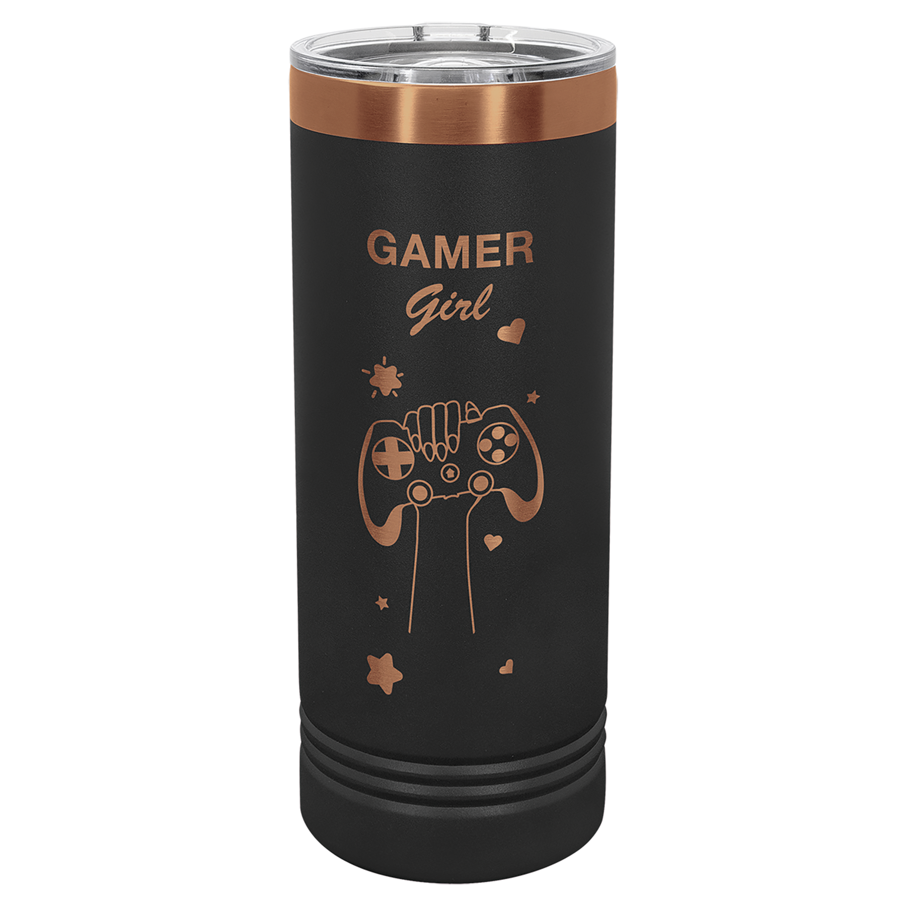 22 oz. Stainless Steel Skinny Tumbler with Slider Lid