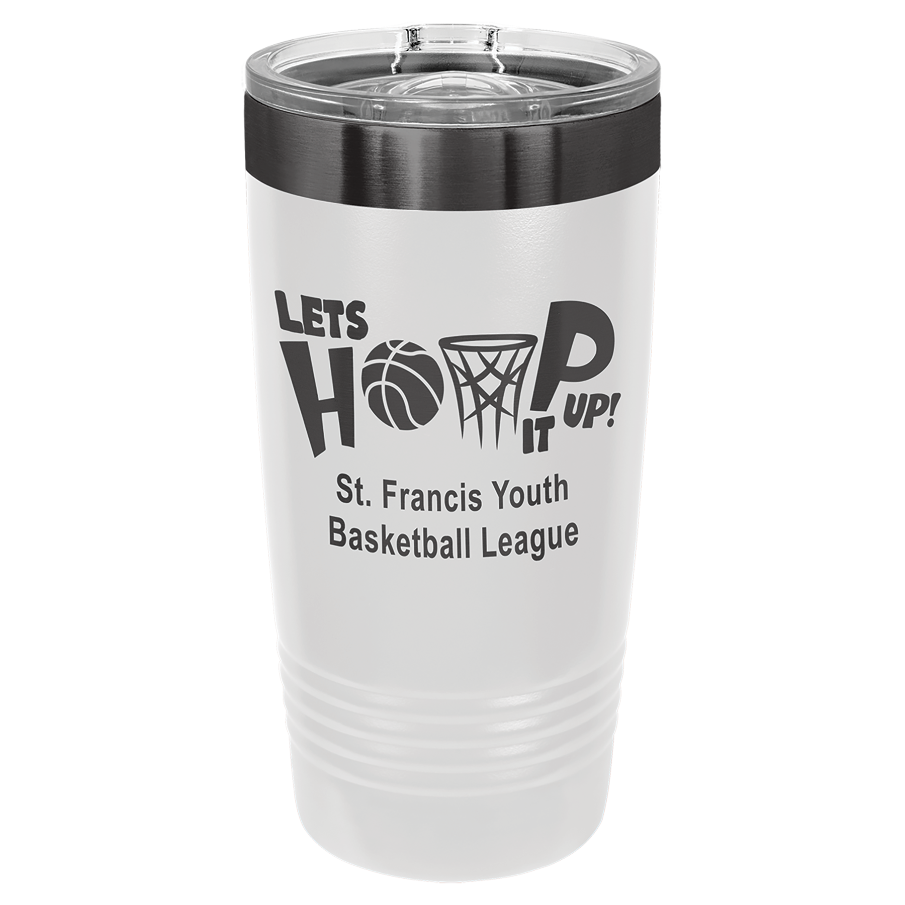 20 oz. Stainless Steel Vacuum Insulated Ringneck Tumbler with Clear Lid