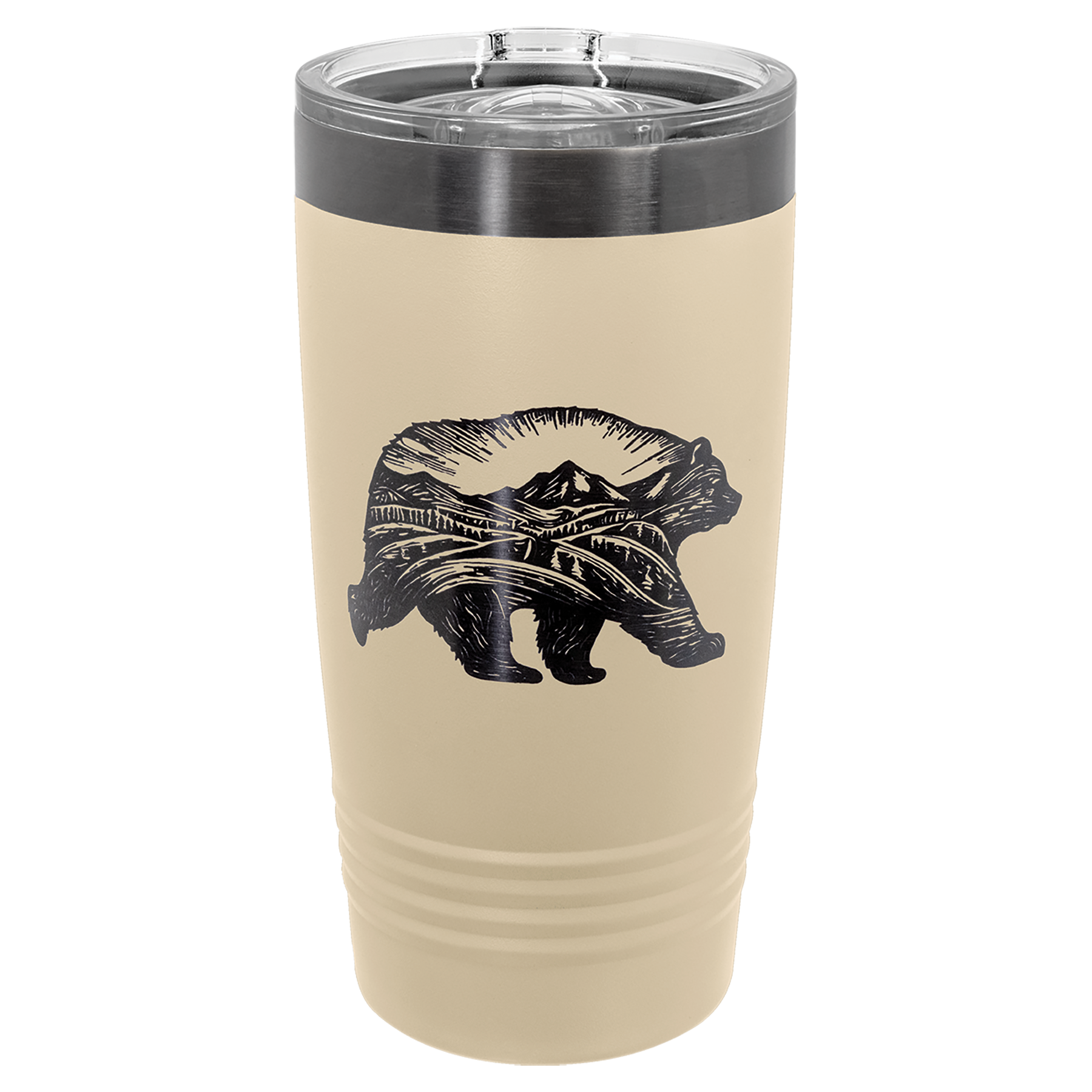 20 oz. Stainless Steel Vacuum Insulated Ringneck Tumbler with Clear Lid