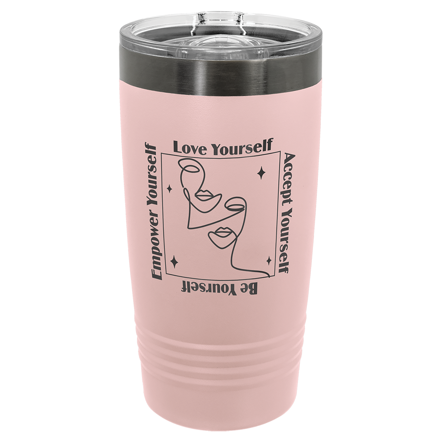 20 oz. Stainless Steel Vacuum Insulated Ringneck Tumbler with Clear Lid