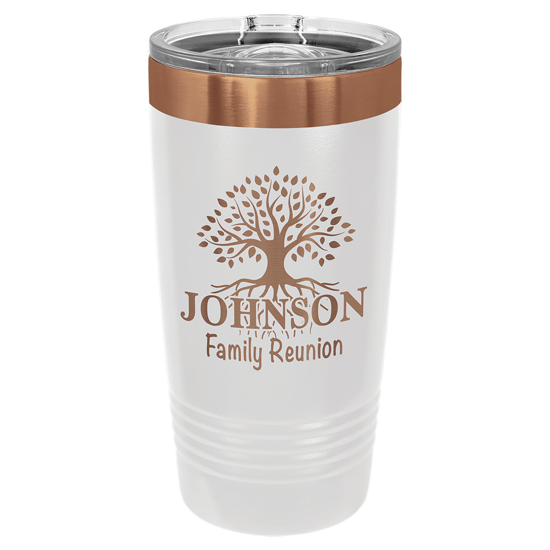 20 oz. Stainless Steel Vacuum Insulated Ringneck Tumbler with Clear Lid