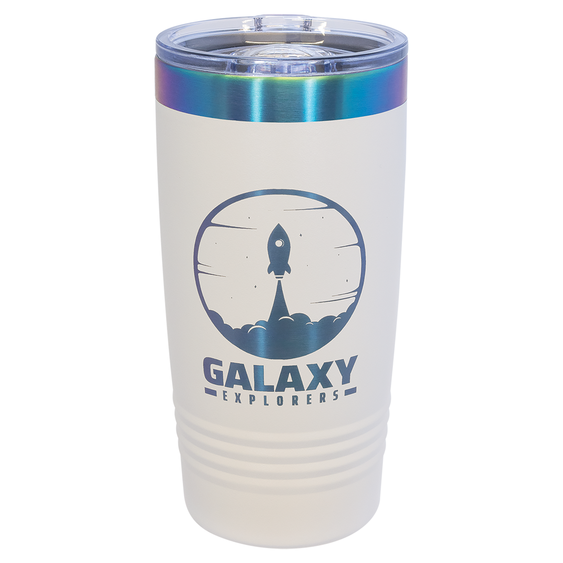 20 oz. Stainless Steel Vacuum Insulated Ringneck Tumbler with Clear Lid