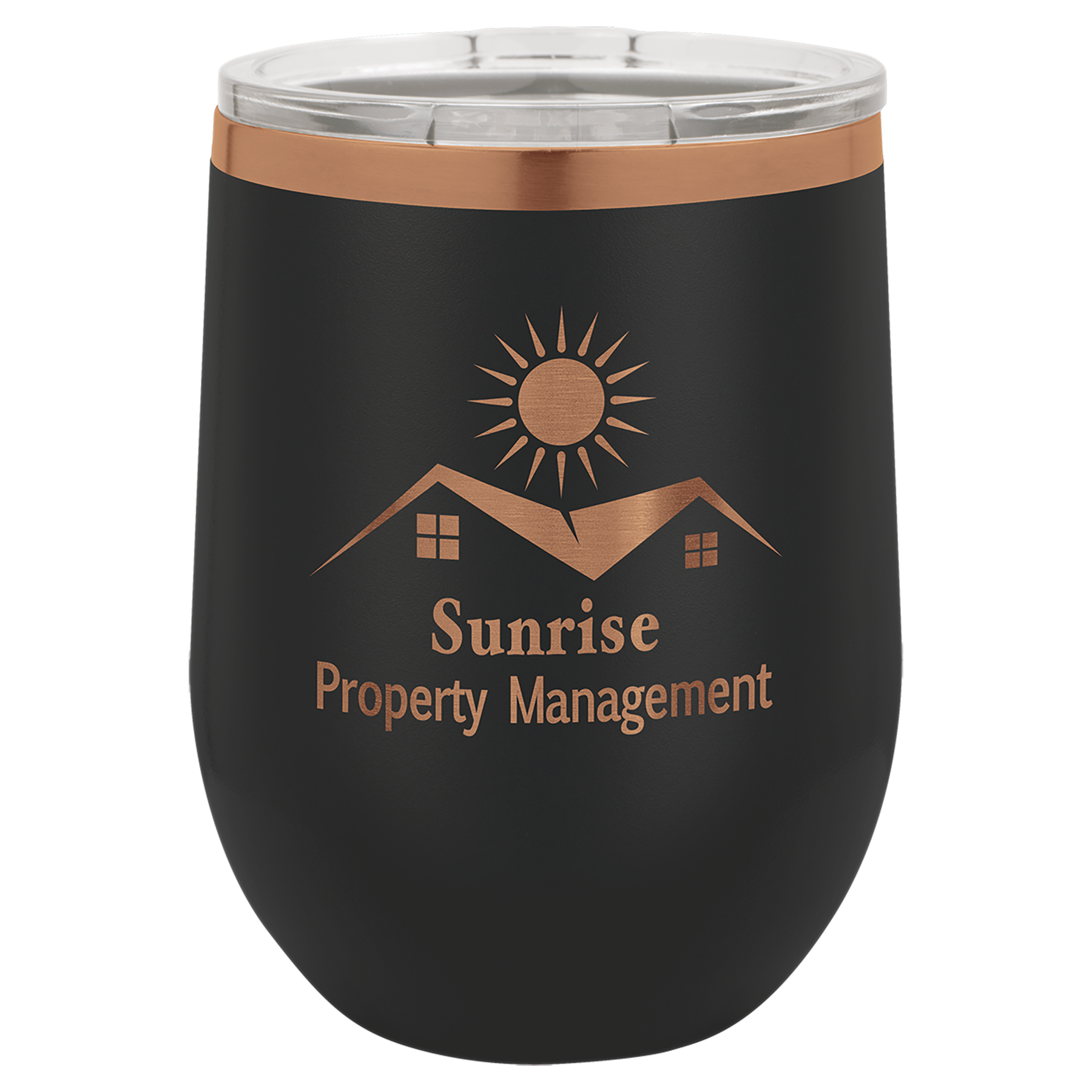 12 oz. Stainless Steel Vacuum Insulated Stemless Wine Tumbler with Lid