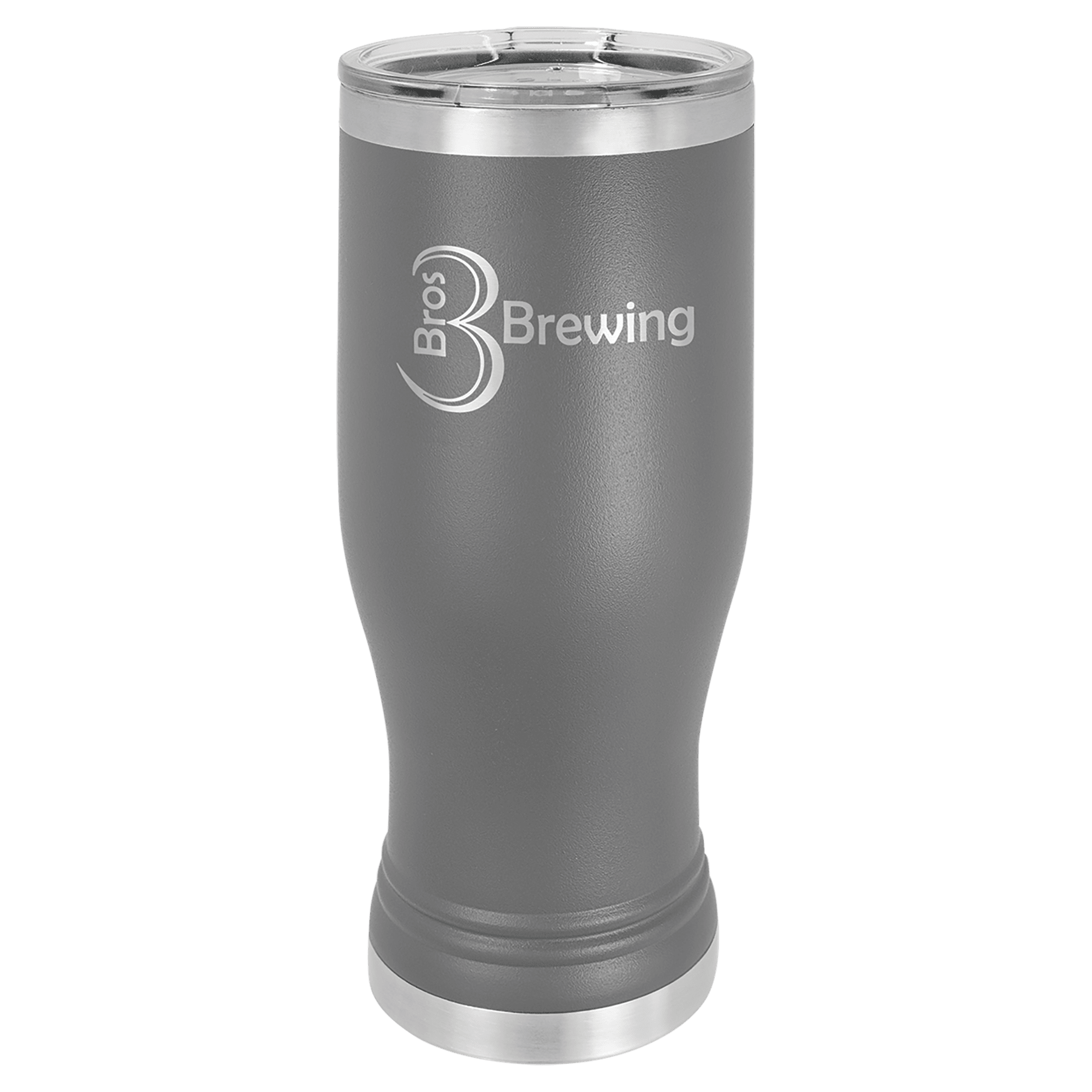 20 oz Stainless Steel Pilsner with Clear Lid