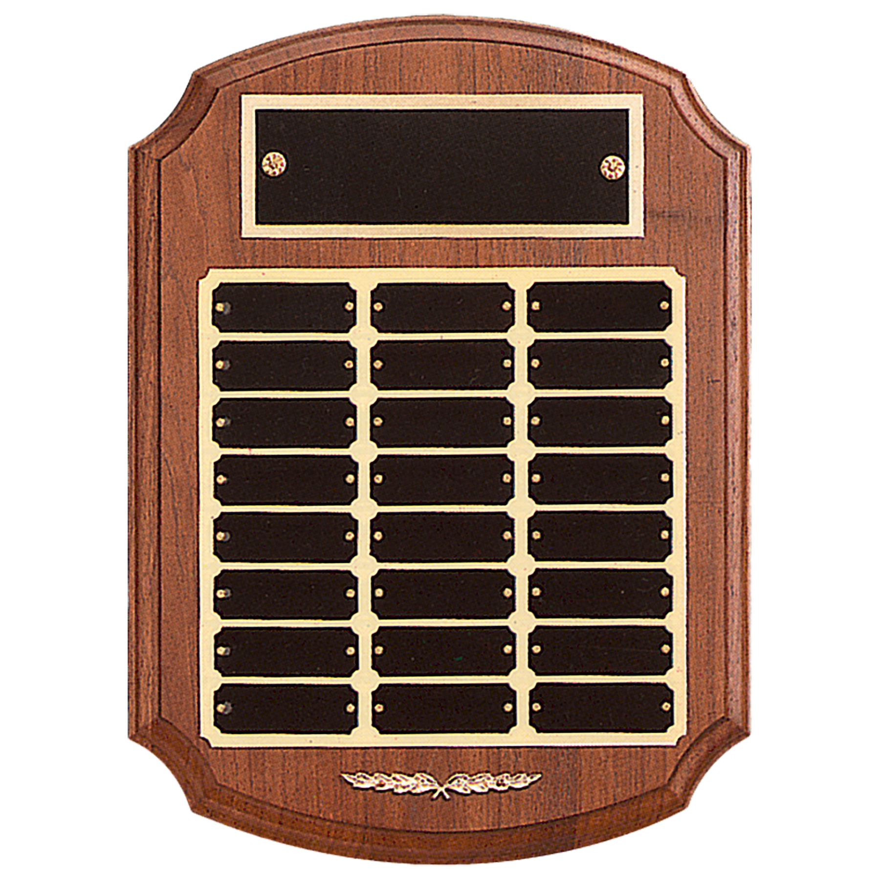 American Walnut Ornate Perpetual Plaque