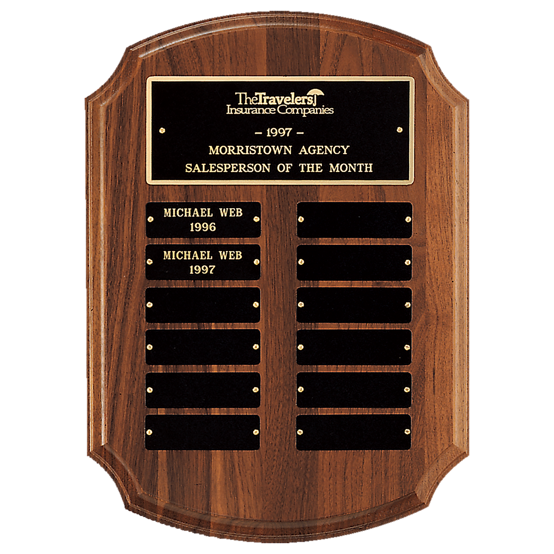 American Walnut Perpetual Plaque)