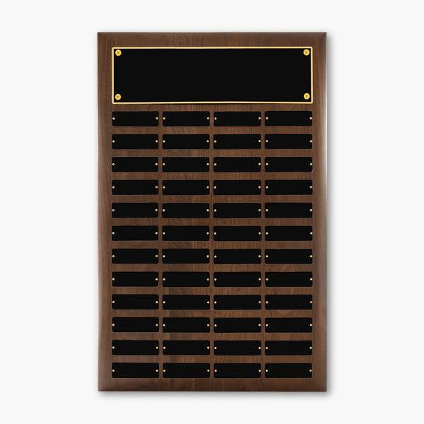 American Walnut Elliptical-Edge Perpetual Plaque