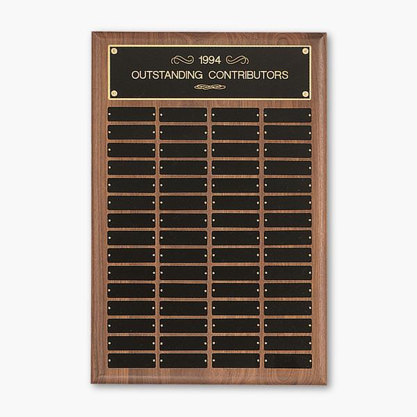 American Walnut Elliptical-Edge Perpetual Plaque