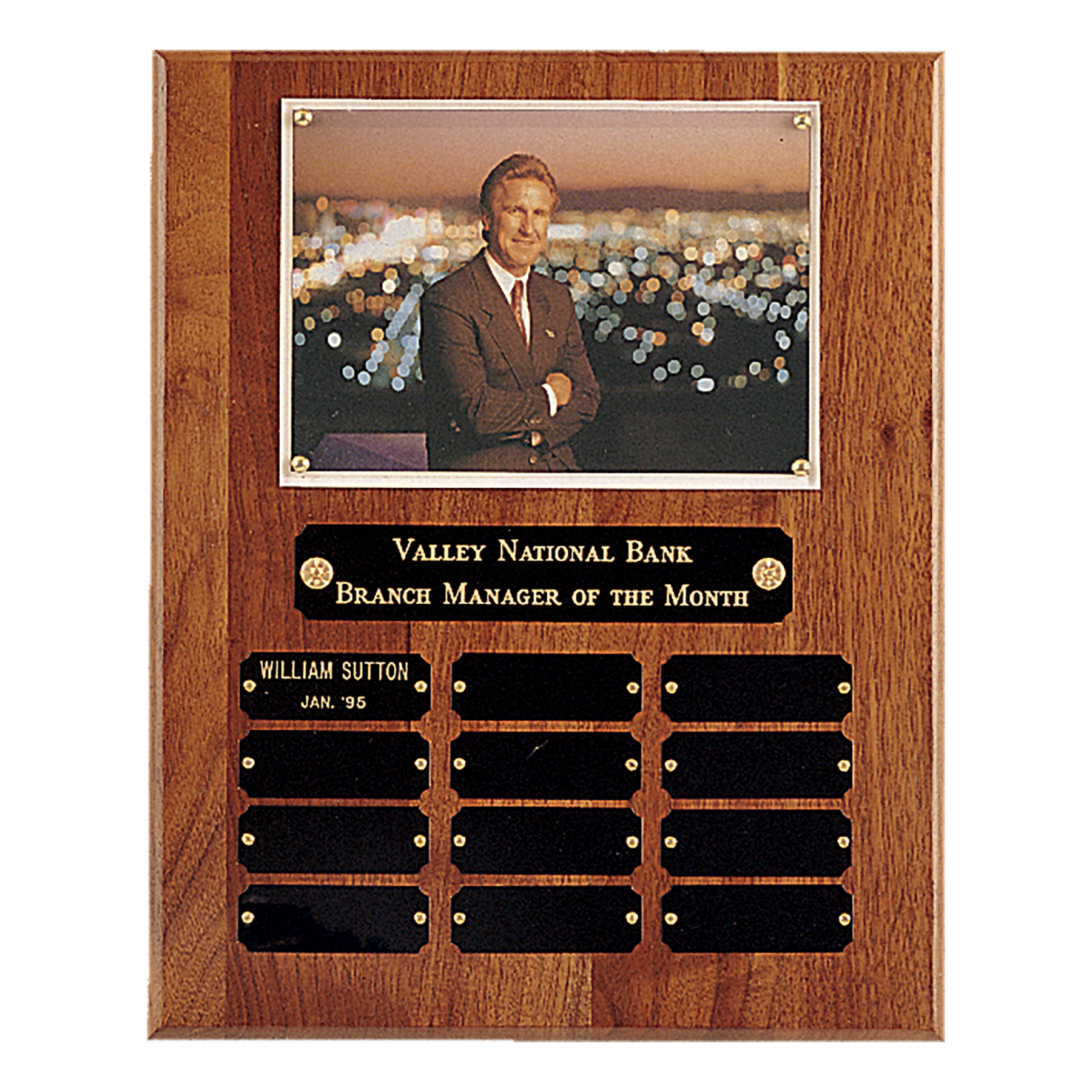 American Walnut Photo Perpetual Plaque